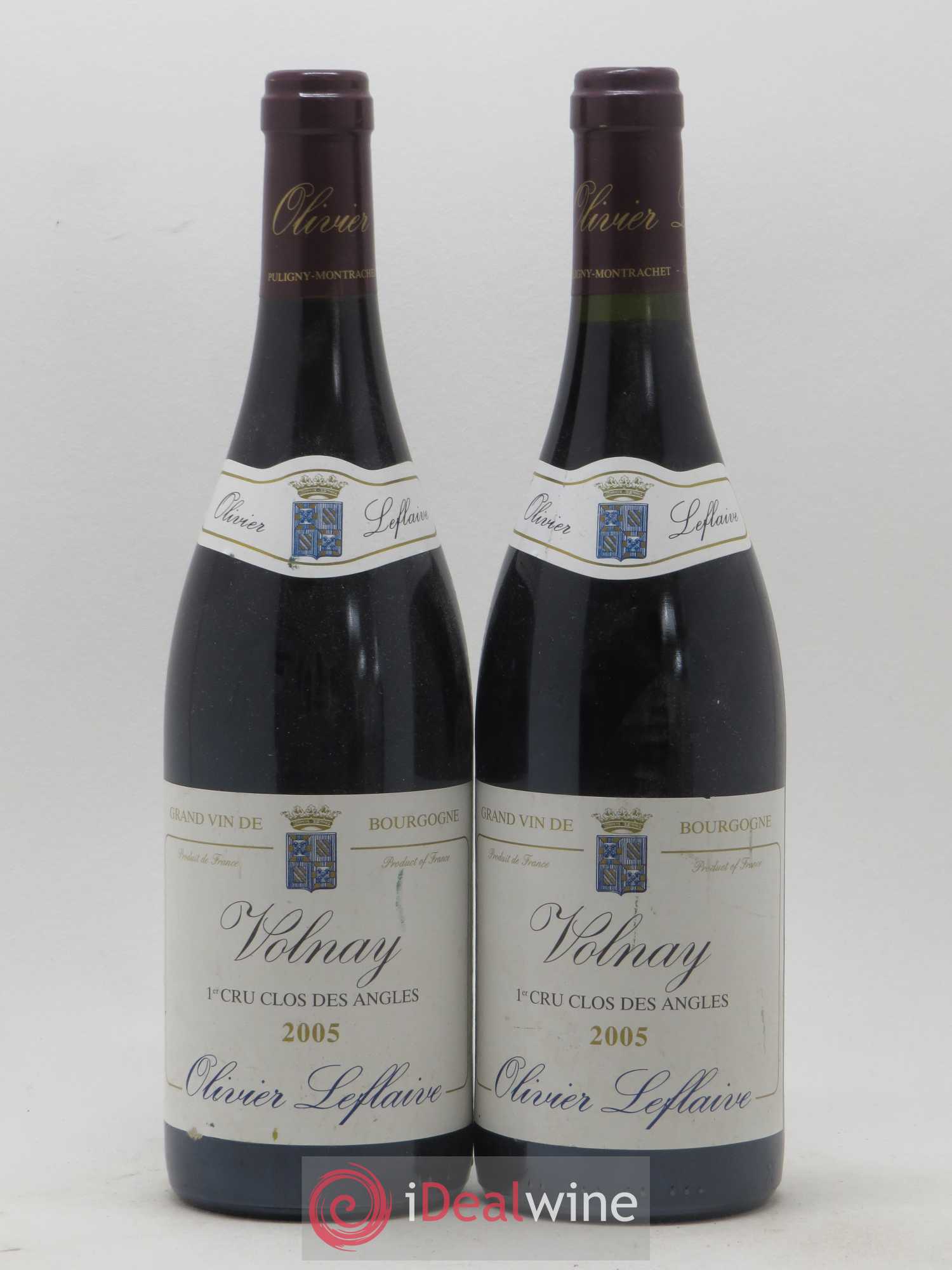 Volnay 1er Cru Clos des Angles Olivier Leflaive 2005 - Lot de 2 bouteilles - 0
