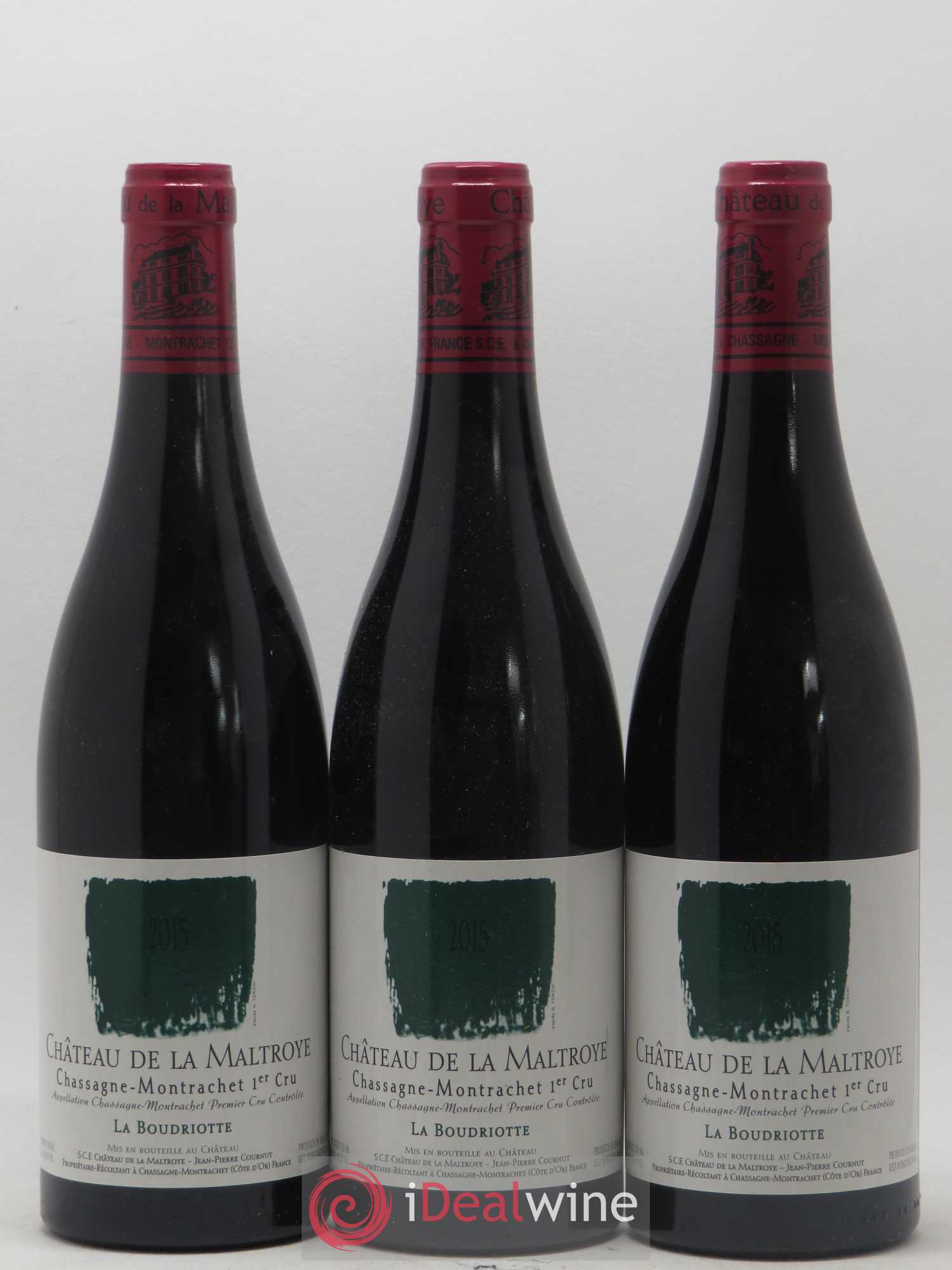 Chassagne-Montrachet 1er Cru La Boudriotte Château de La Maltroye 2015 - Lot de 3 bouteilles - 0
