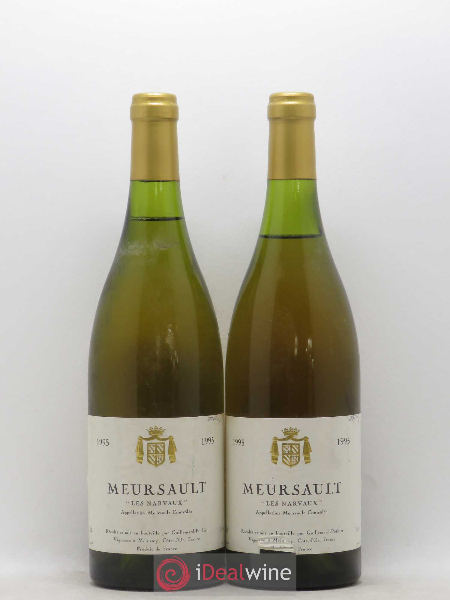 Meursault Les Narvaux Guillemard Pothier 1995 - Posten von 2 Flaschen - 0