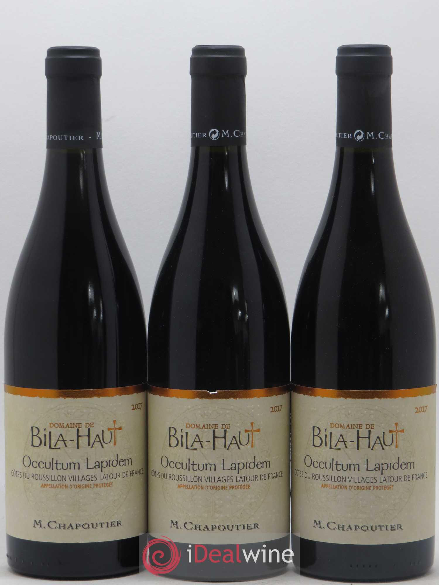 Côtes du Roussillon Villages Latour de France Bila-Haut (Domaine) Occultum Lapidem Chapoutier (sans prix de réserve) 2017 - Lot de 3 bouteilles - 0