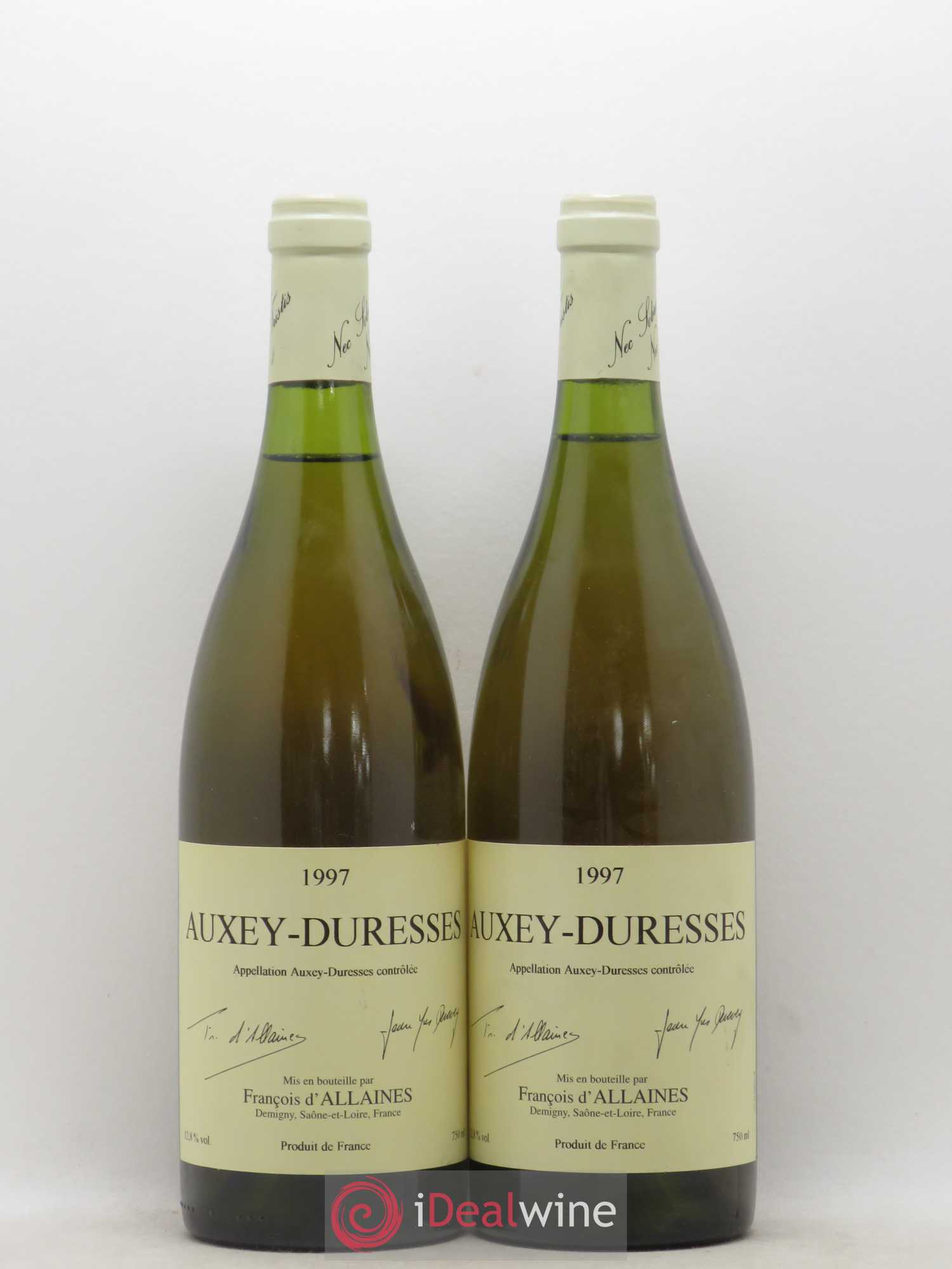 Auxey-Duresses François d'Allaines (sans prix de réserve) 1997 - Posten von 2 Flaschen - 0