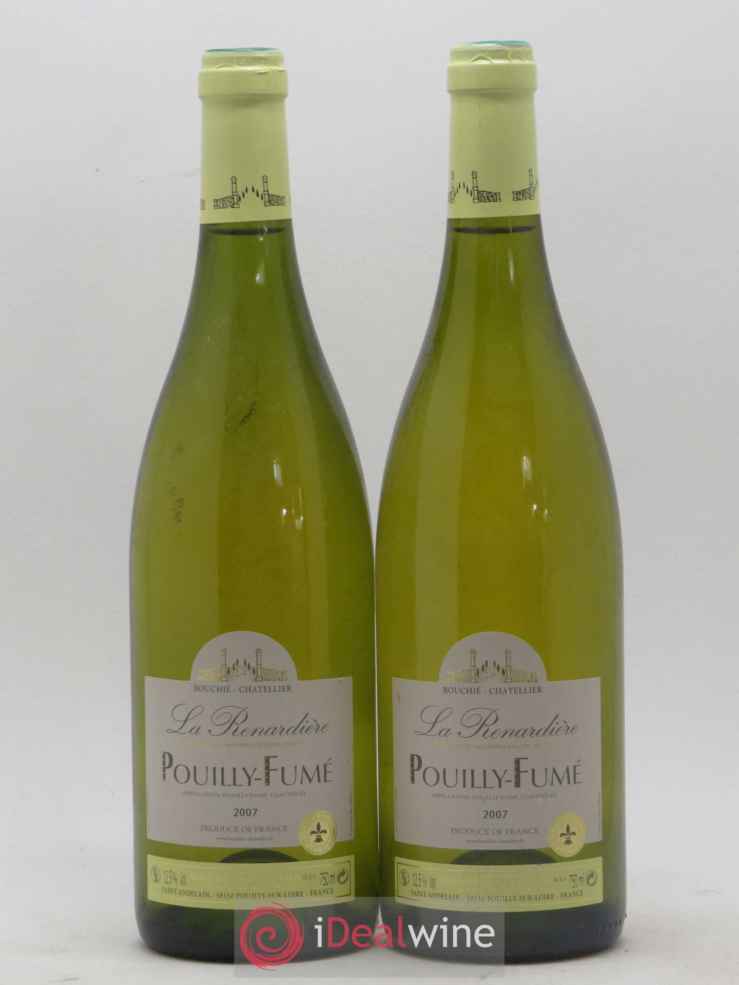 Pouilly-Fumé La Renardiere Bouchie Chatellier 2007 - Posten von 2 Flaschen - 0