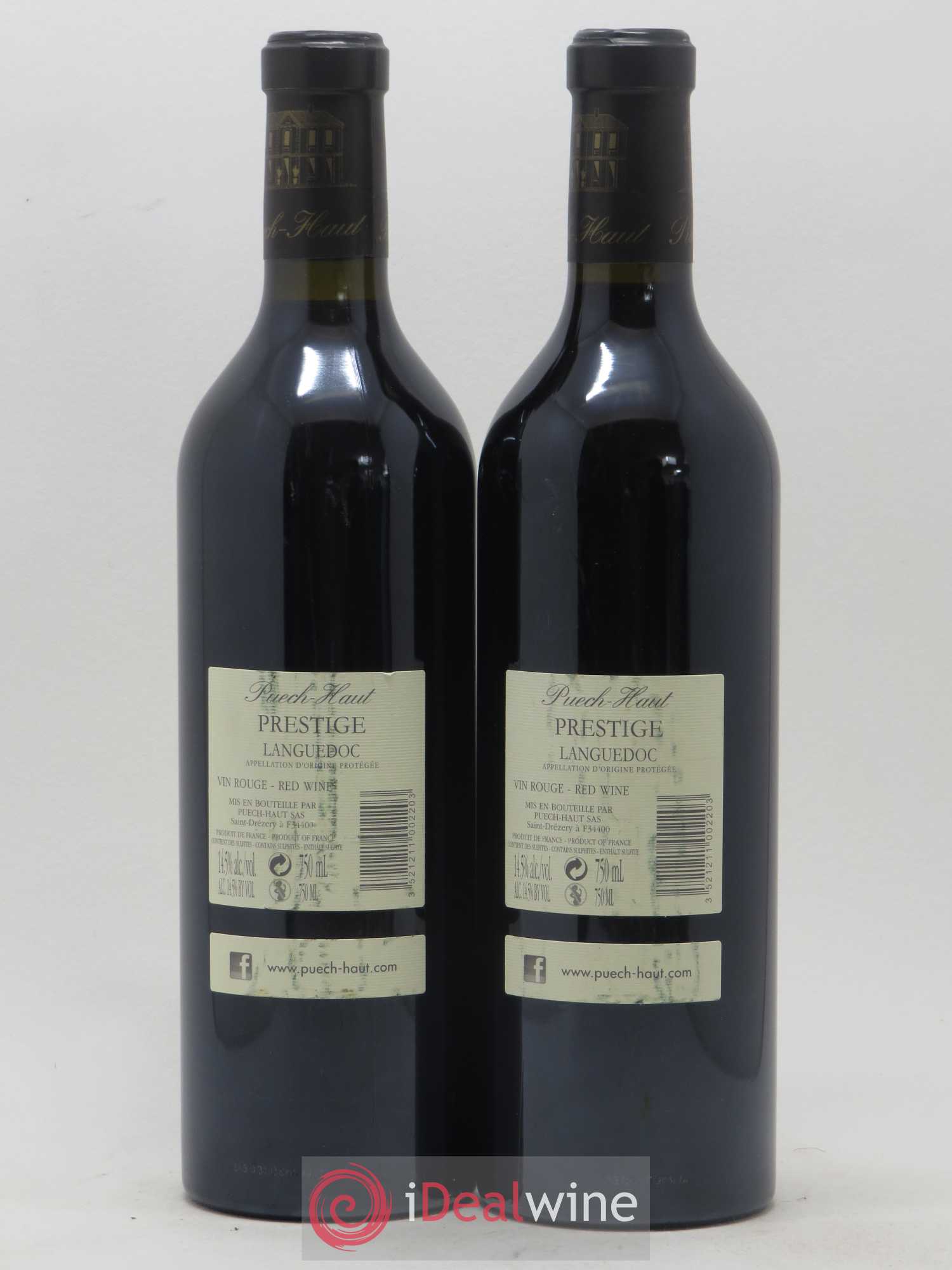 Coteaux du Languedoc Château Puech-Haut Prestige Gérard Bru  (no reserve) 2015 - Lot of 2 bottles - 1