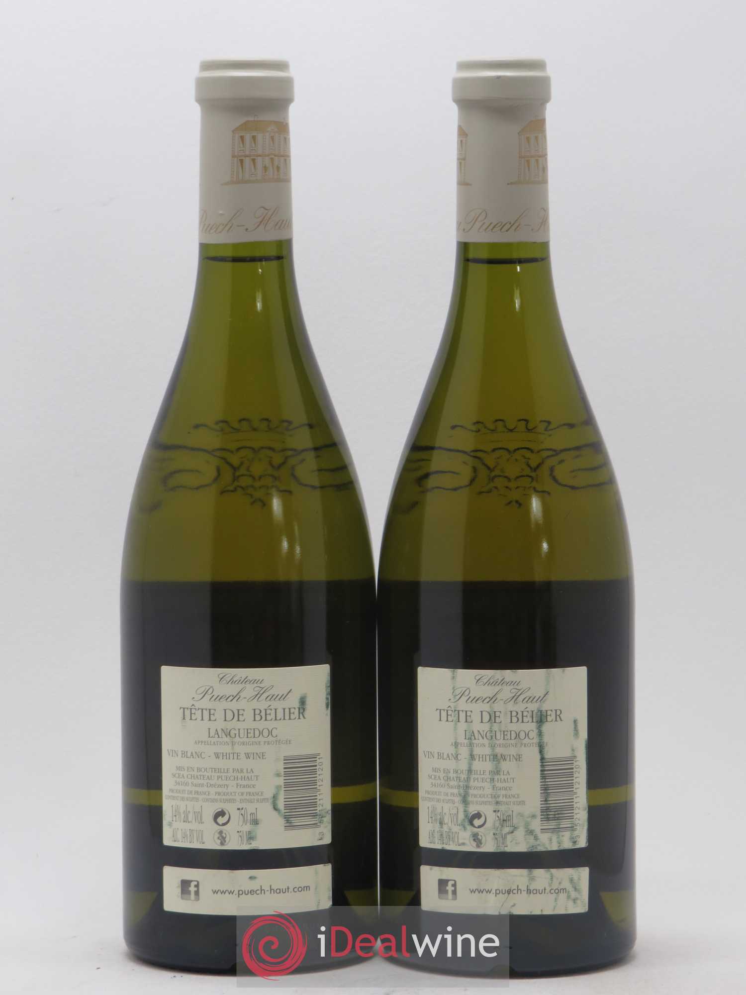 Languedoc Tête de Bélier Château Puech-Haut 2016 - Lot de 2 bouteilles - 1