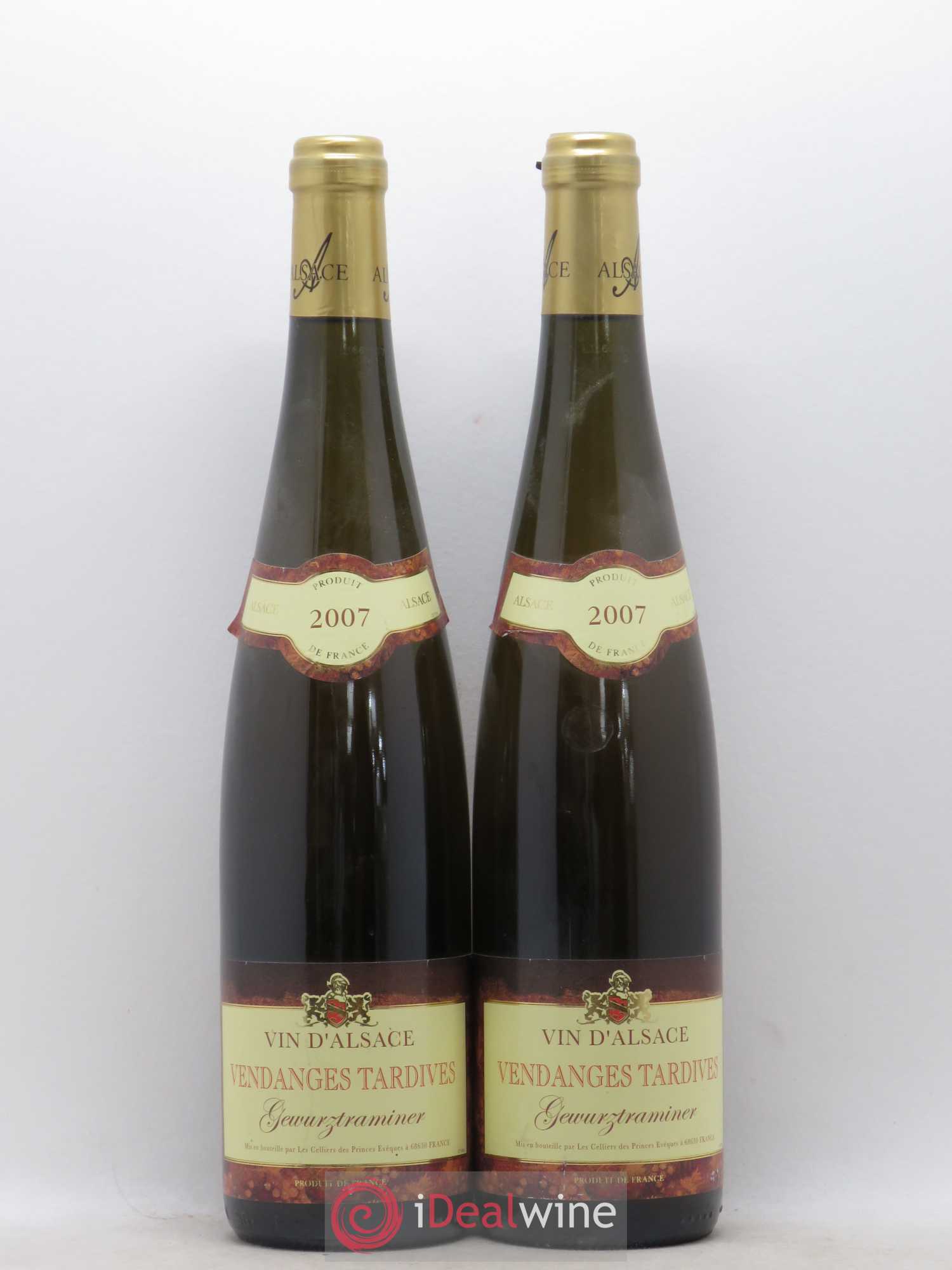 Gewurztraminer Vendanges Tardives Cellier des Princes Eveques 2007 - Lot de 2 bouteilles - 0