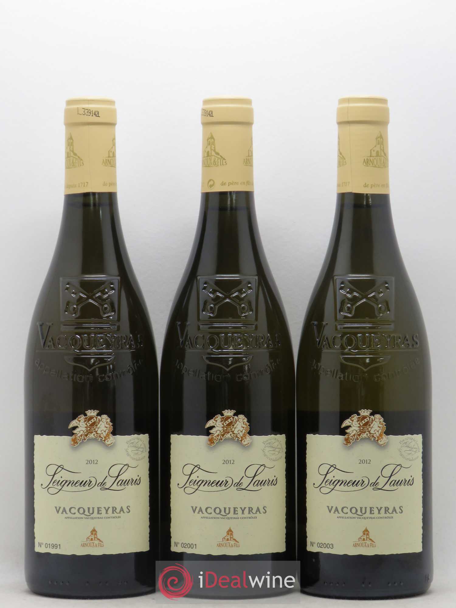 Vacqueyras Seigneur de Lauris 2012 - Posten von 6 Flaschen - 1