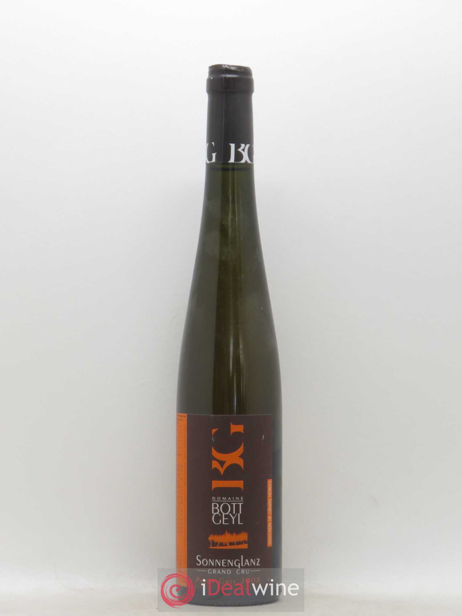Pinot Gris (Tokay) Sélection de Grains Nobles Grand Cru Sonnenglanz Domaine Bott-Geyl 50Cl 2008 - Lot de 1 bouteille - 0