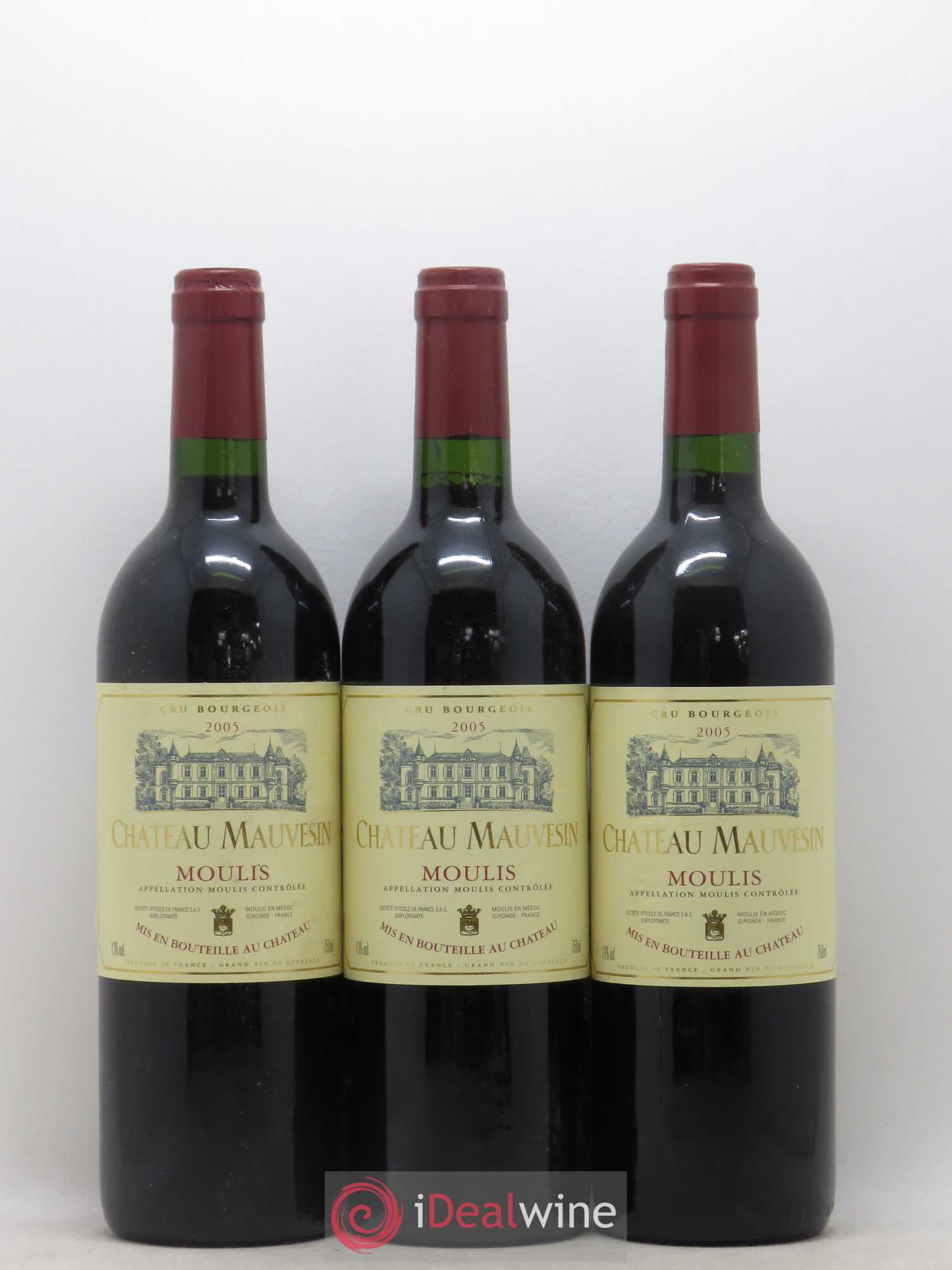 Château Mauvesin Cru Bourgeois (sans prix de réserve) 2005 - Lot de 6 bouteilles - 1