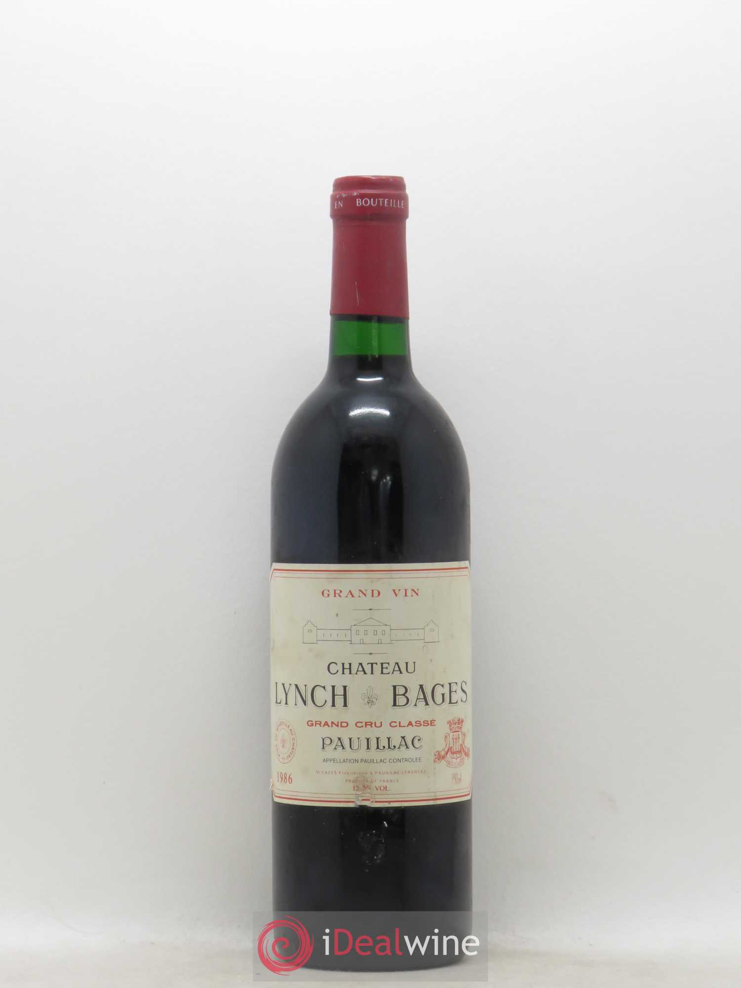 Château Lynch Bages 5ème Grand Cru Classé 1986 - Lot de 1 bouteille - 0