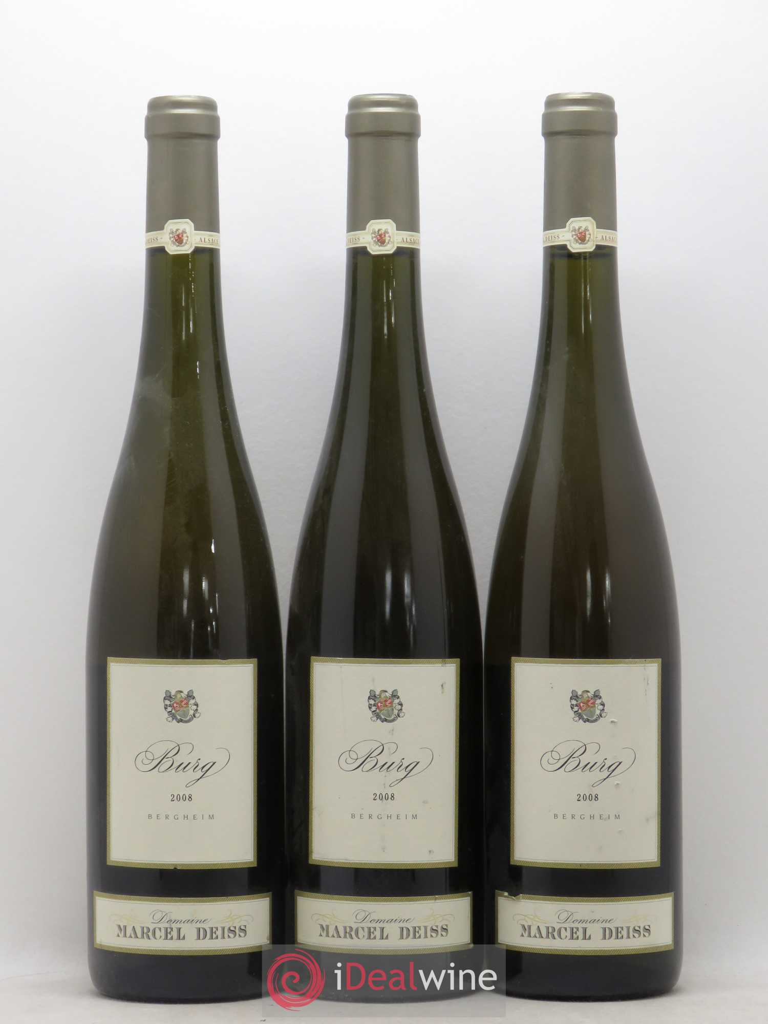Alsace Burg Marcel Deiss (Domaine) 2008 - Lot de 3 bouteilles - 0