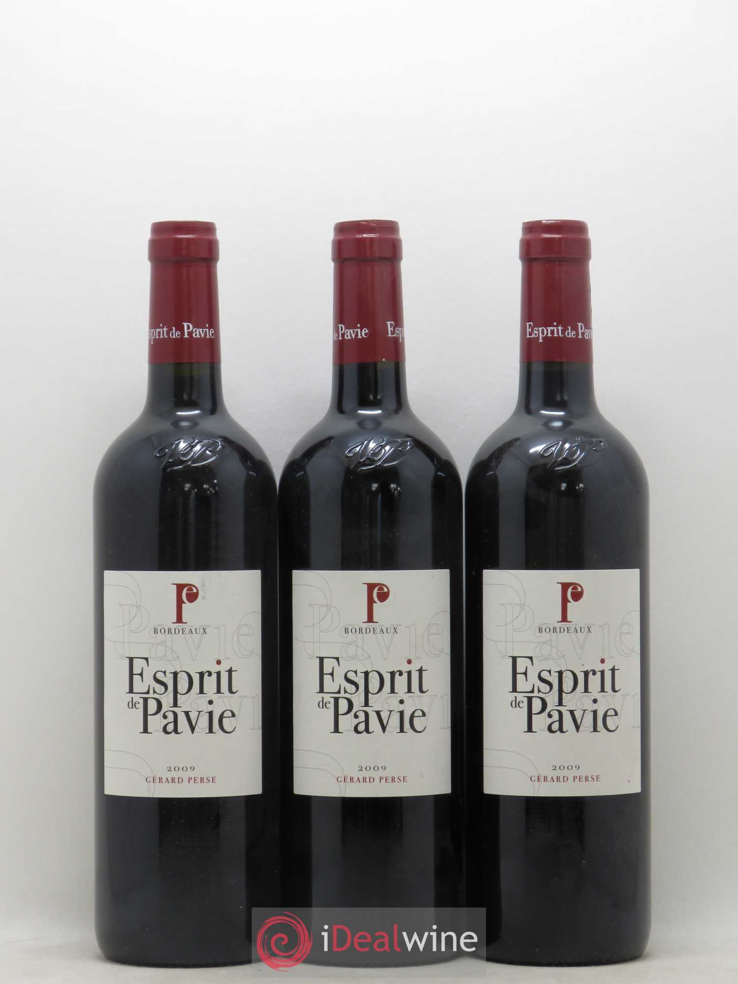 Bordeaux Esprit de Pavie 2009 - Lot de 3 bouteilles - 0