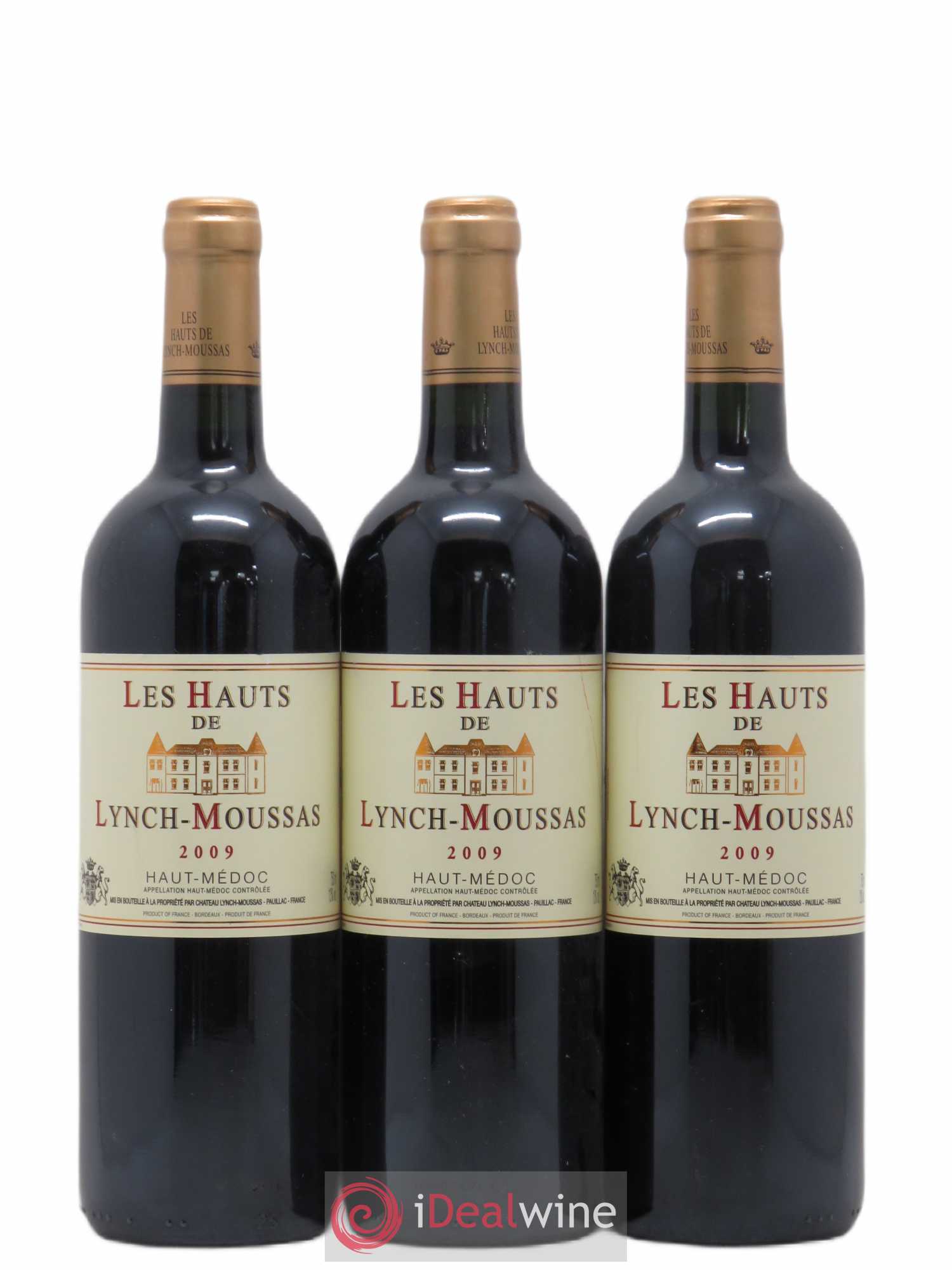 Haut Médoc Les Hauts de Lynch Moussas (sans prix de réserve) 2009 - Posten von 3 Flaschen - 0