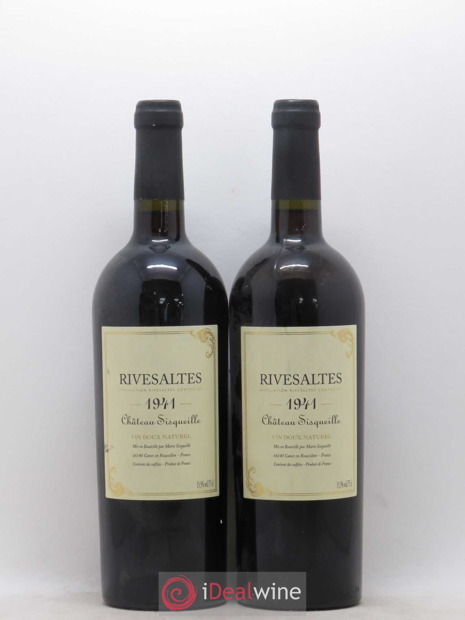 Rivesaltes Château Sisqueille 1941 - Posten von 2 Flaschen - 0