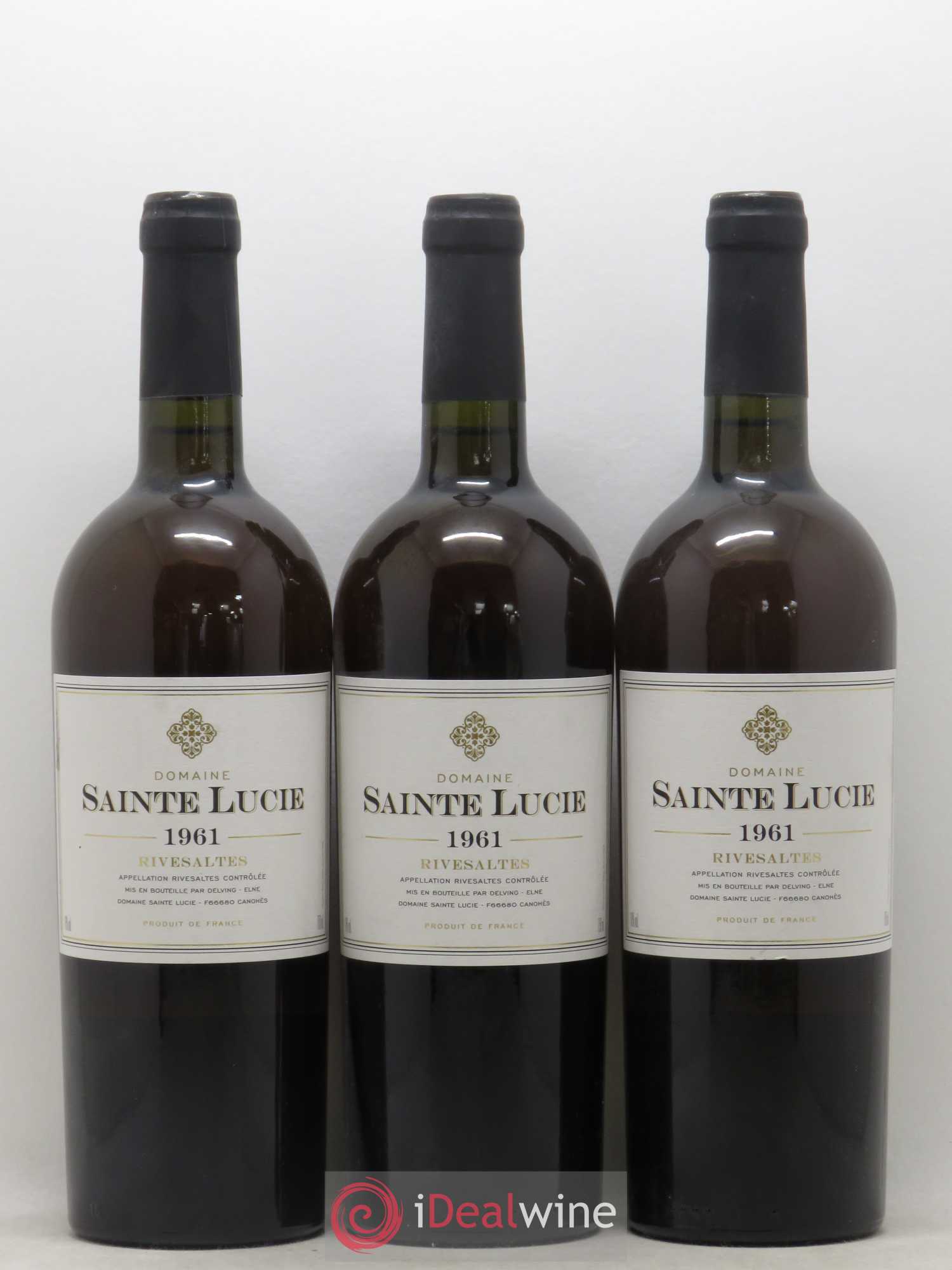 Rivesaltes Sainte Lucie (Domaine) 1961 - Posten von 3 Flaschen - 0