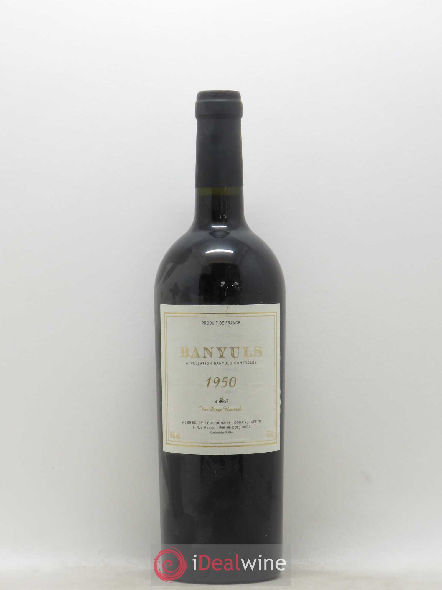 Banyuls Domaine Laetitia 1950 - Posten von 1 Flasche - 0