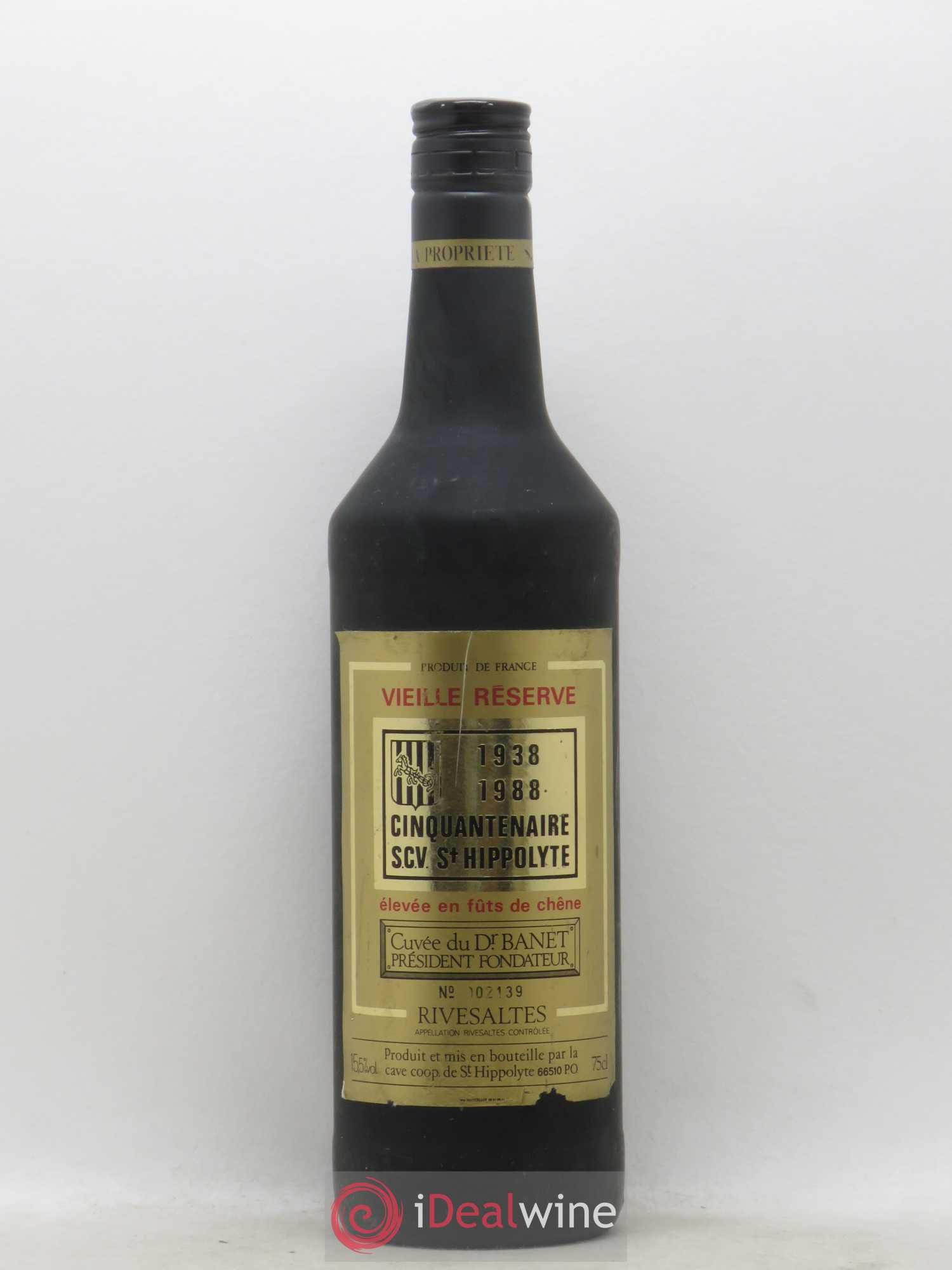 Rivesaltes Vieille Réserve Cuvée Dr Banet (sans prix de réserve) 1988 - Posten von 1 Flasche - 0