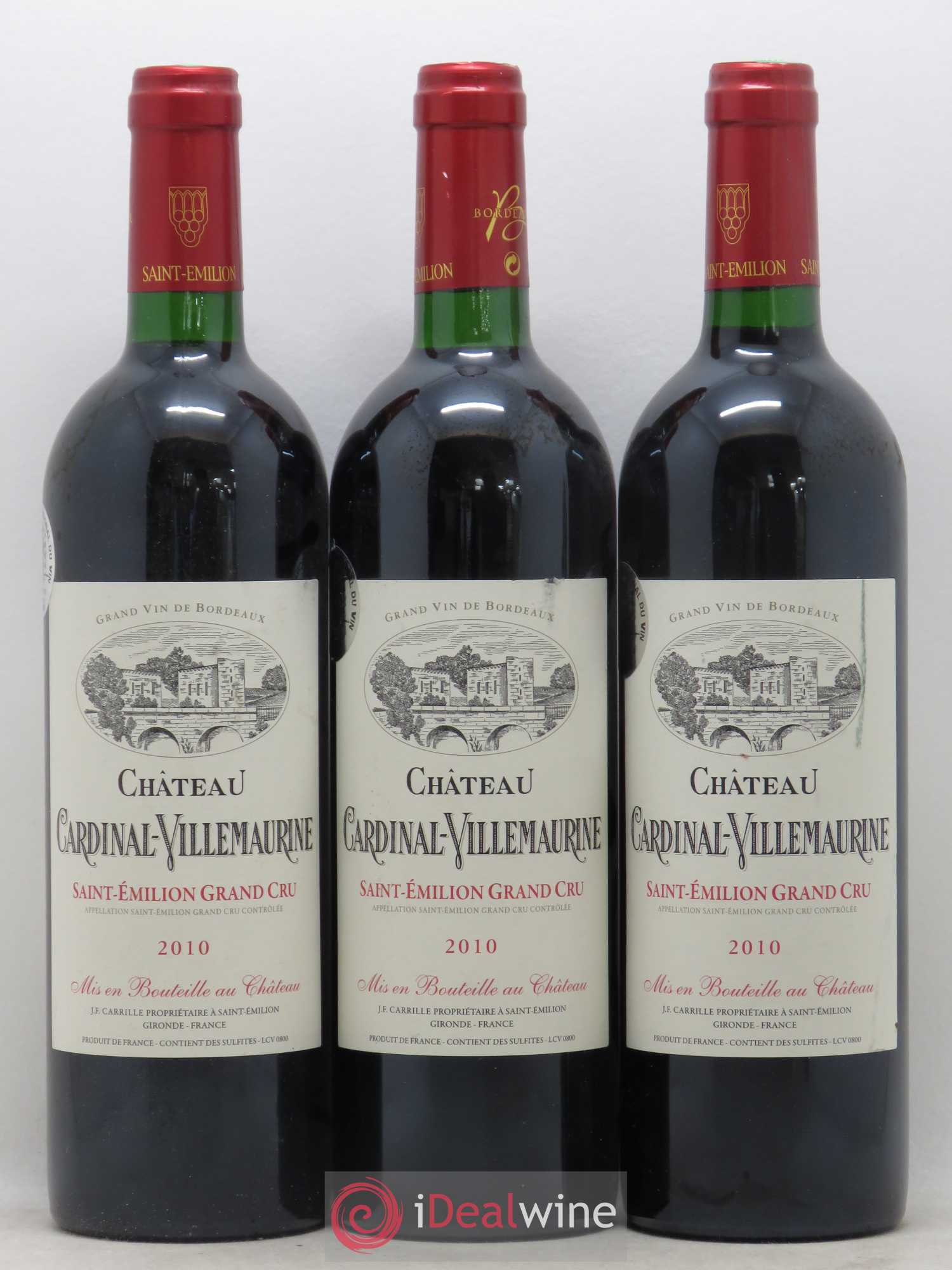 ワイン Chateau Cardinal Villemaurine 1975 Chateau Cardinal Villemaurine Château Cardinal De