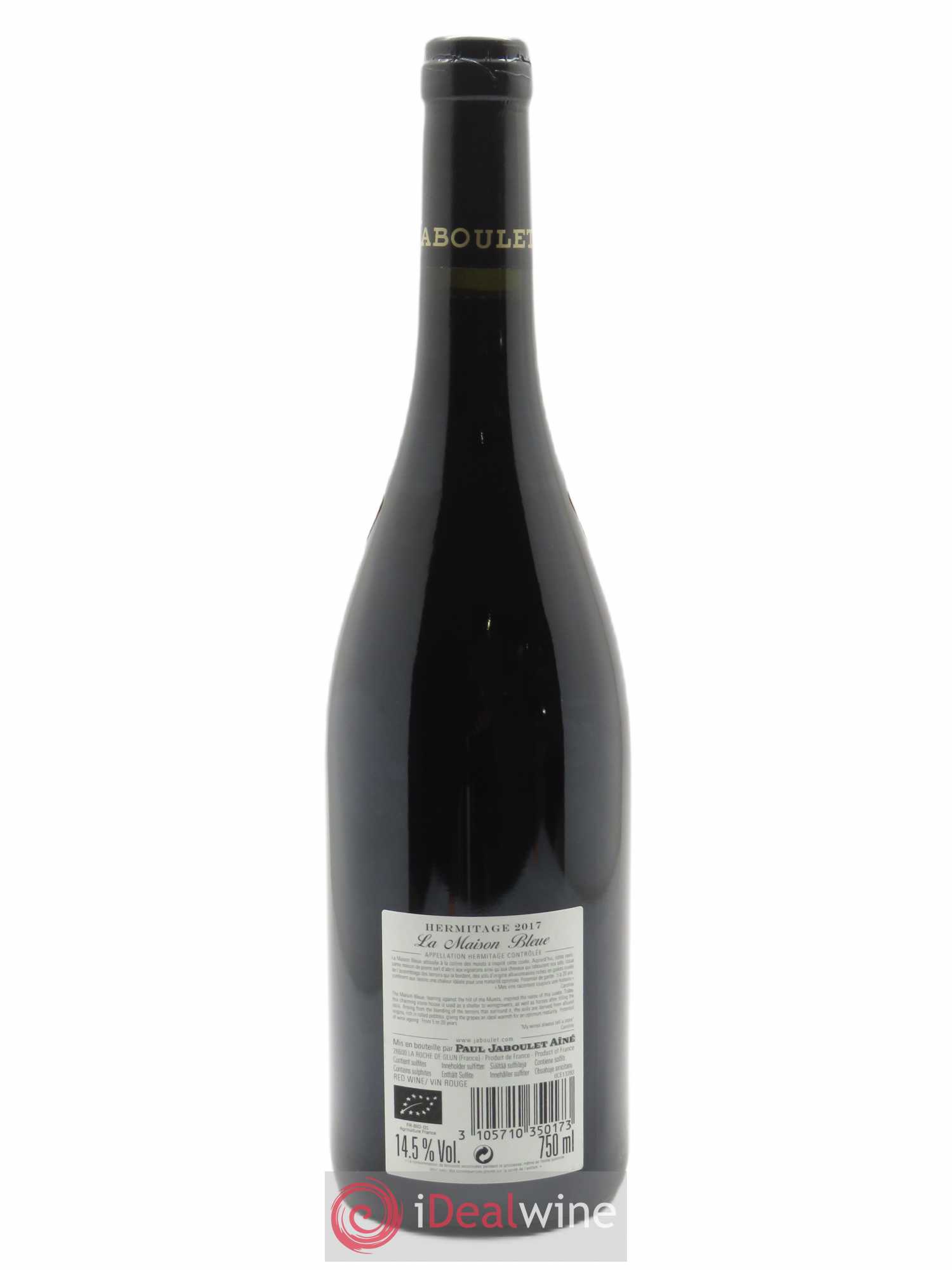 Hermitage La Maison Bleue Paul Jaboulet Ainé 2017 - Lot de 1 bouteille - 1
