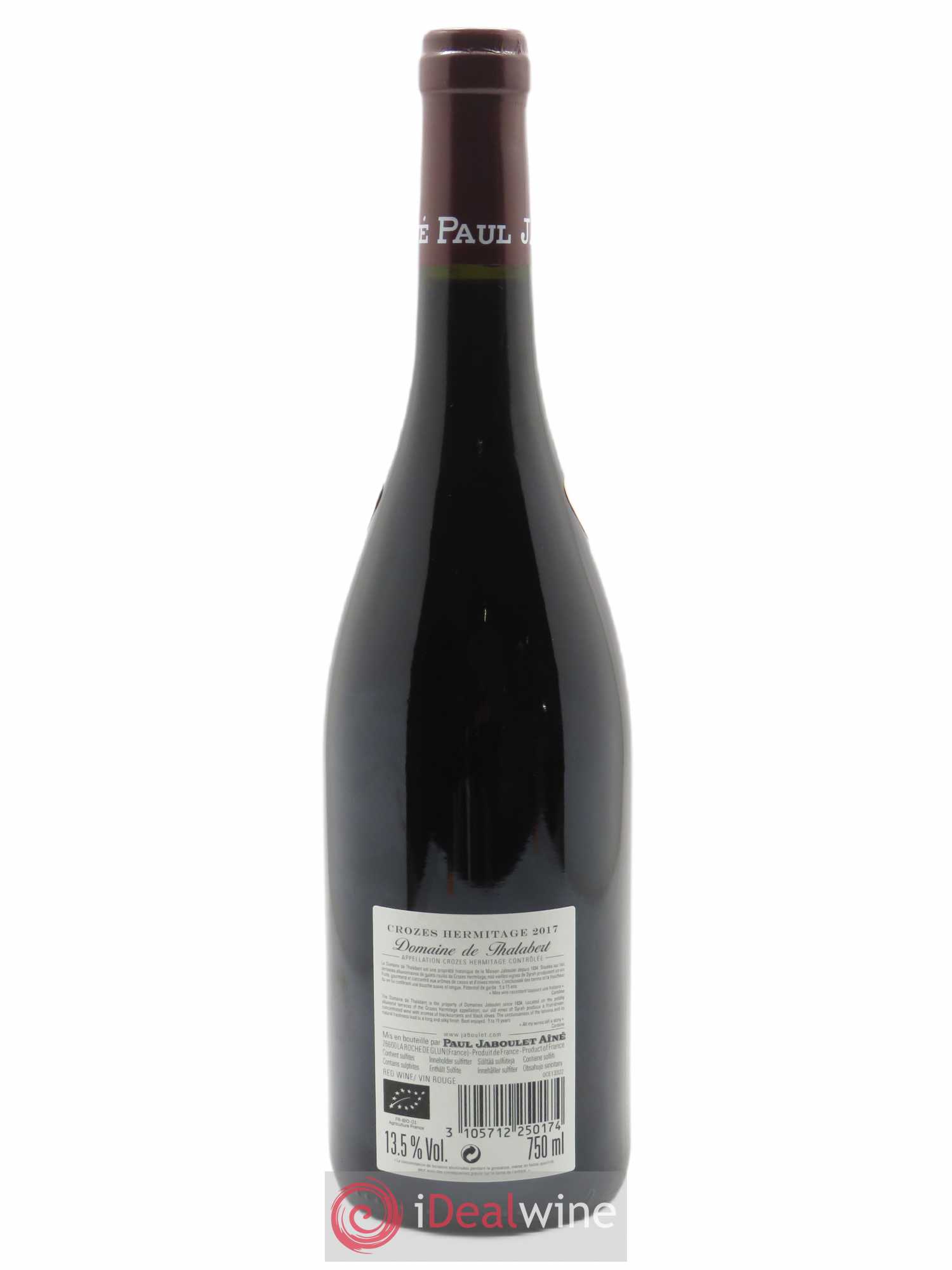 Crozes-Hermitage Domaine de Thalabert Paul Jaboulet Ainé 2017 - Lot of 1 bottle - 1