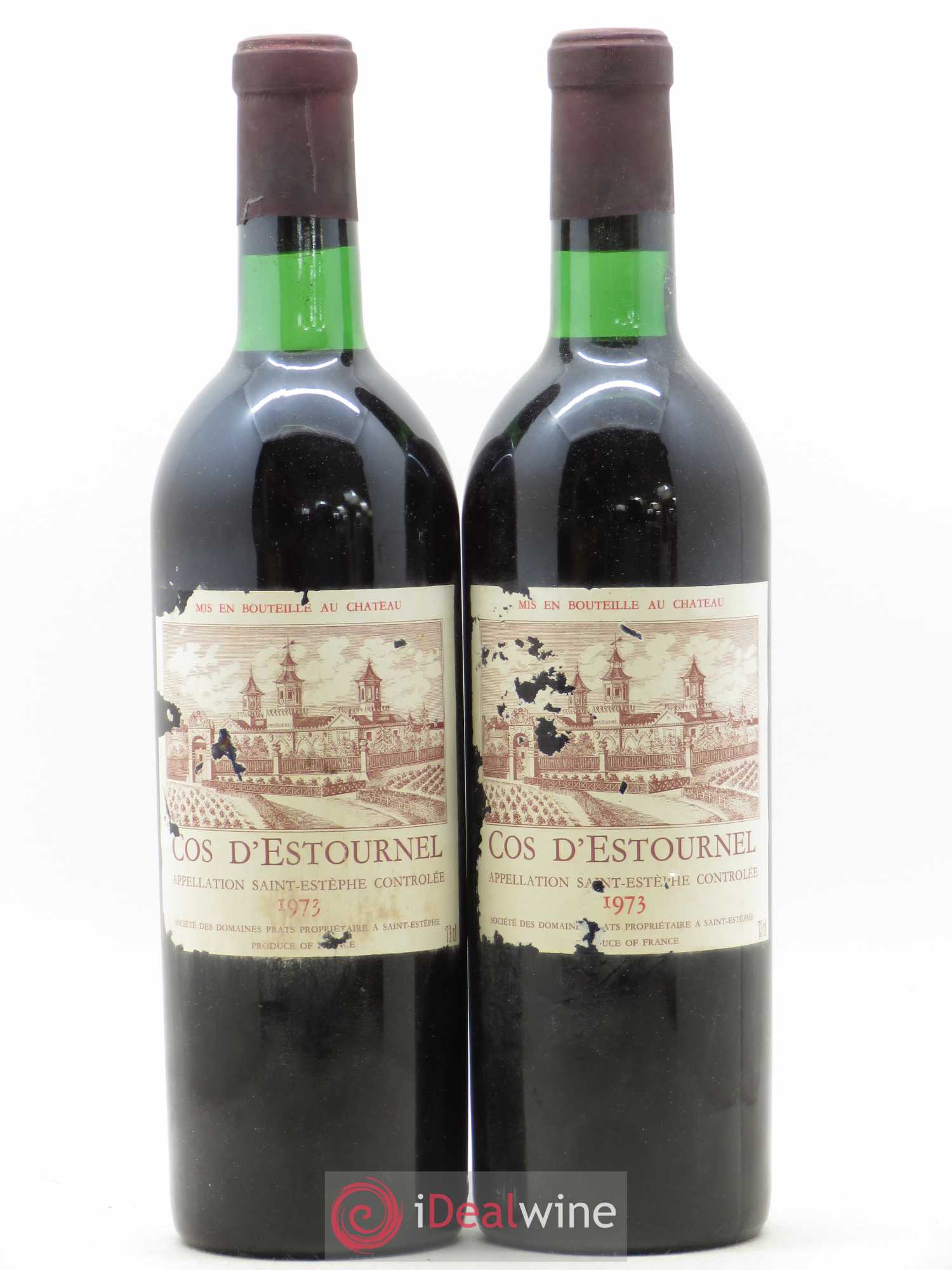 Cos d'Estournel 2ème Grand Cru Classé 1973 - Lot de 2 bouteilles - 0