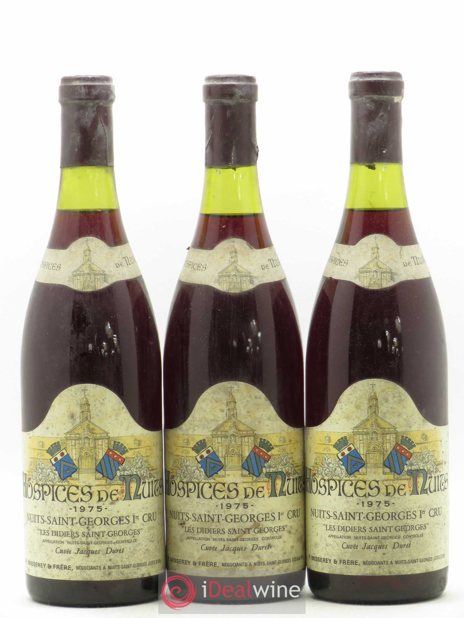 Nuits-Saint-Georges 1er Cru Hospices de Nuits Cuvée Jacques Duret Les Didiers 1975 - Posten von 3 Flaschen - 0
