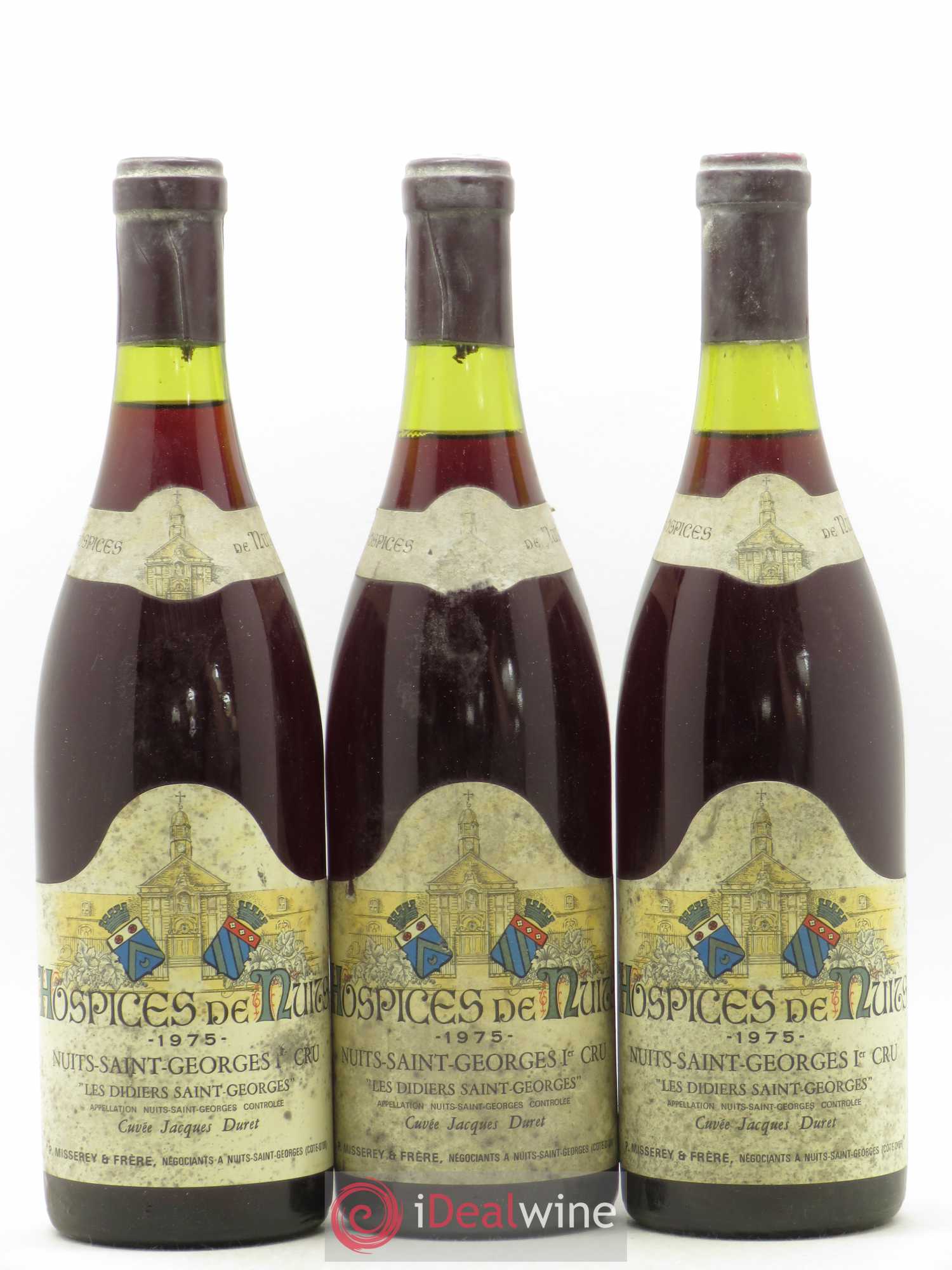 Nuits-Saint-Georges 1er Cru Hospices de Nuits Cuvée Jacques Duret Les Didiers 1975 - Posten von 3 Flaschen - 0