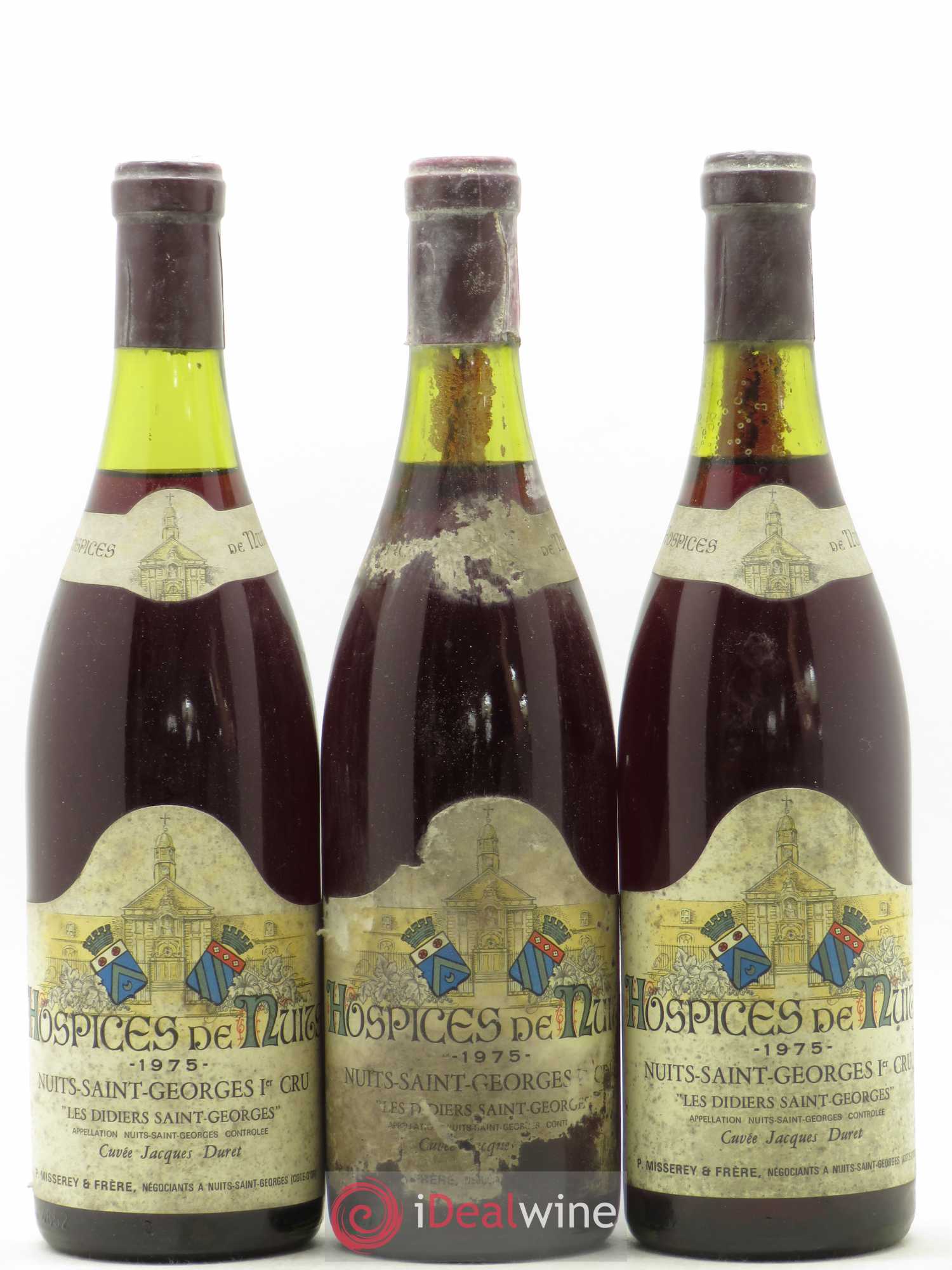 Nuits-Saint-Georges 1er Cru Hospices de Nuits Cuvée Jacques Duret Les Didiers 1975 - Posten von 3 Flaschen - 0