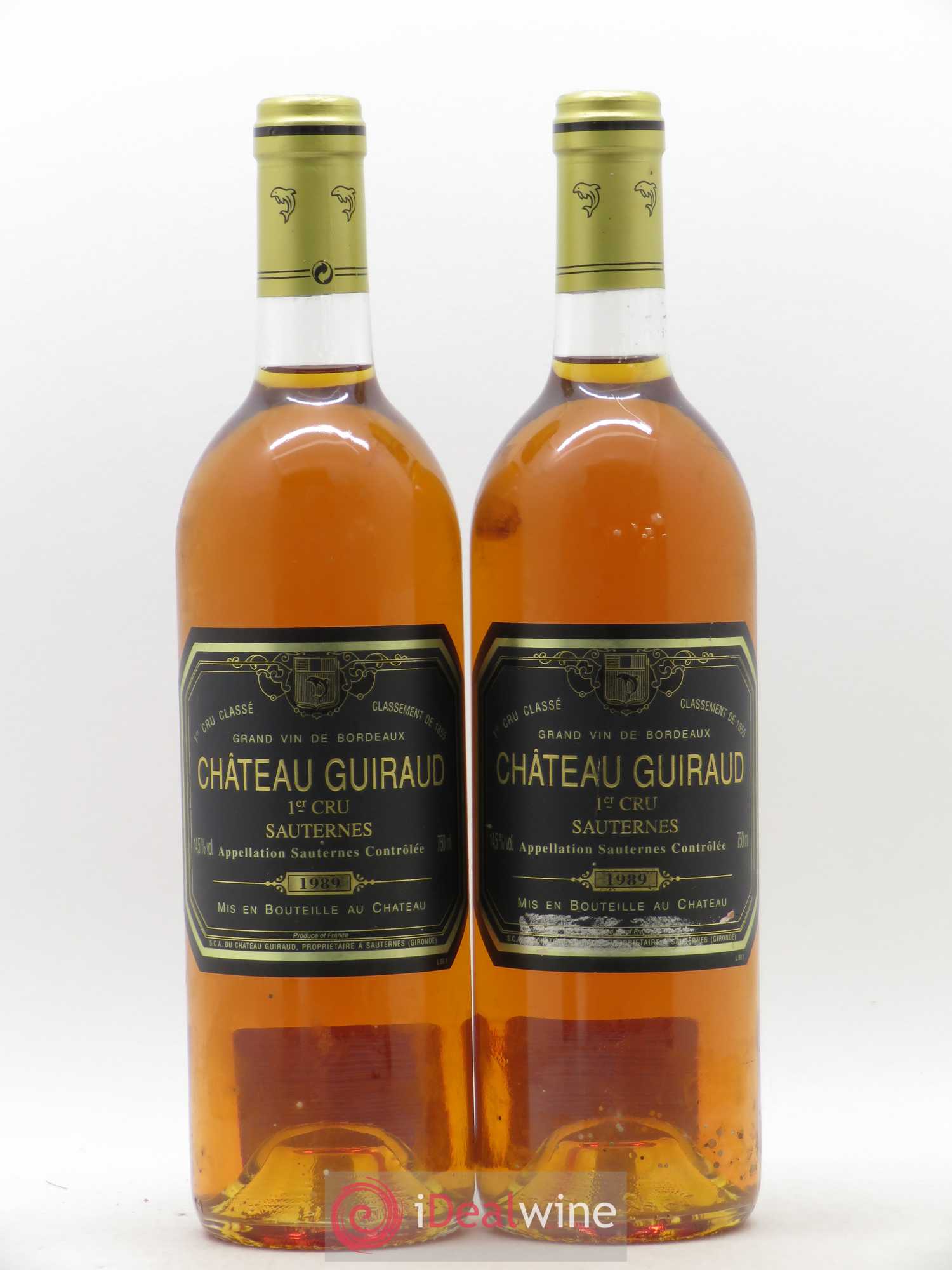 Château Guiraud 1er Grand Cru Classé 1989 - Lotto di 2 bottiglie - 0