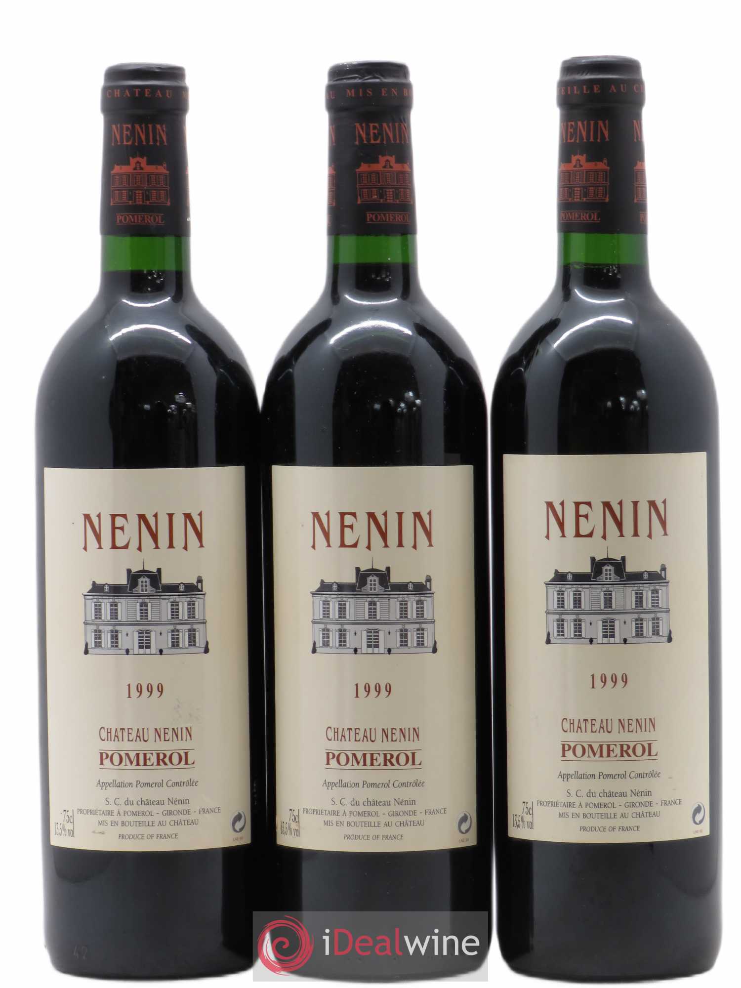 Château Nenin 1999 - Lot de 3 bouteilles - 0