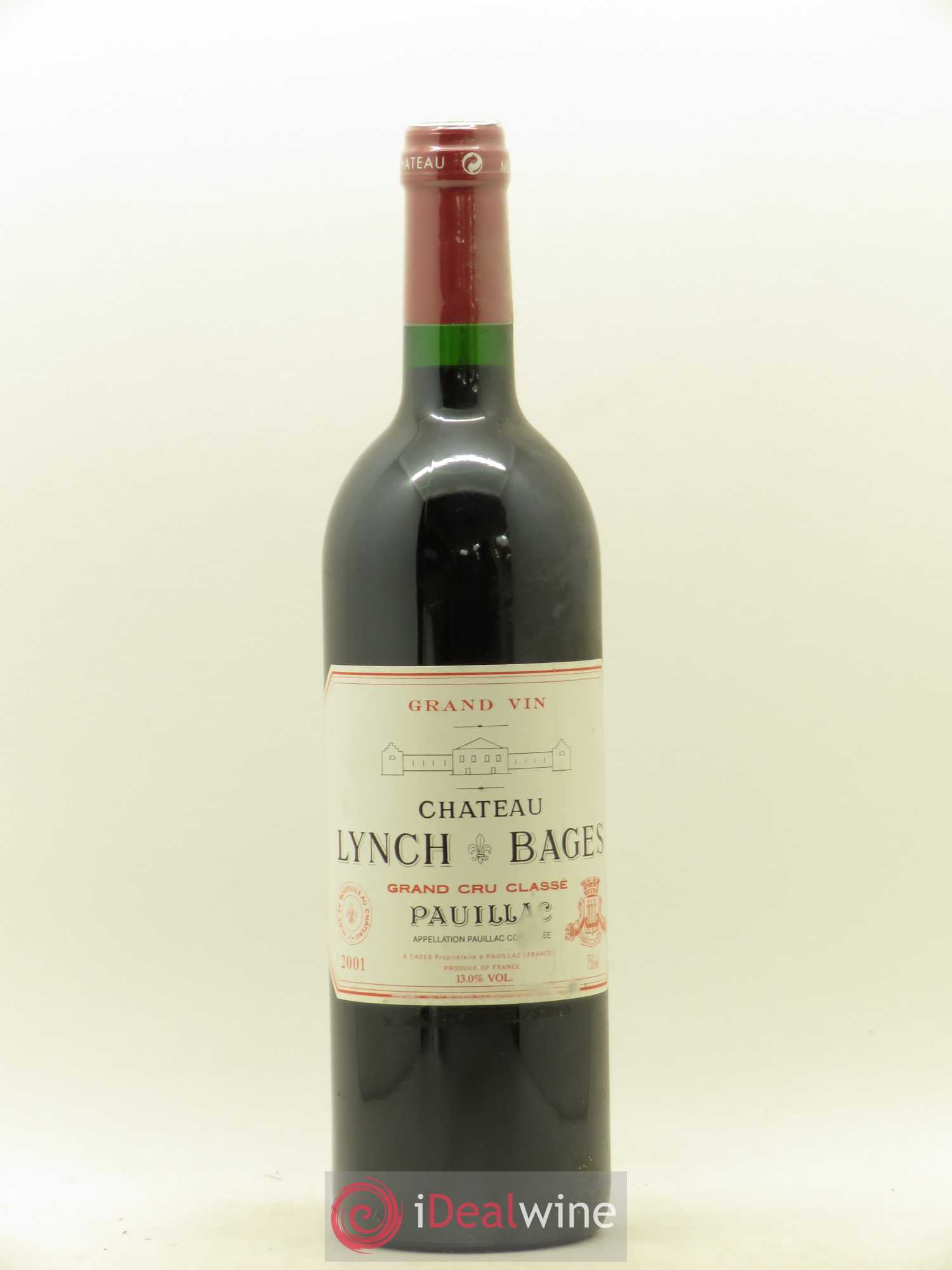 Château Lynch Bages 5ème Grand Cru Classé 2001 - Lot de 1 bouteille - 0