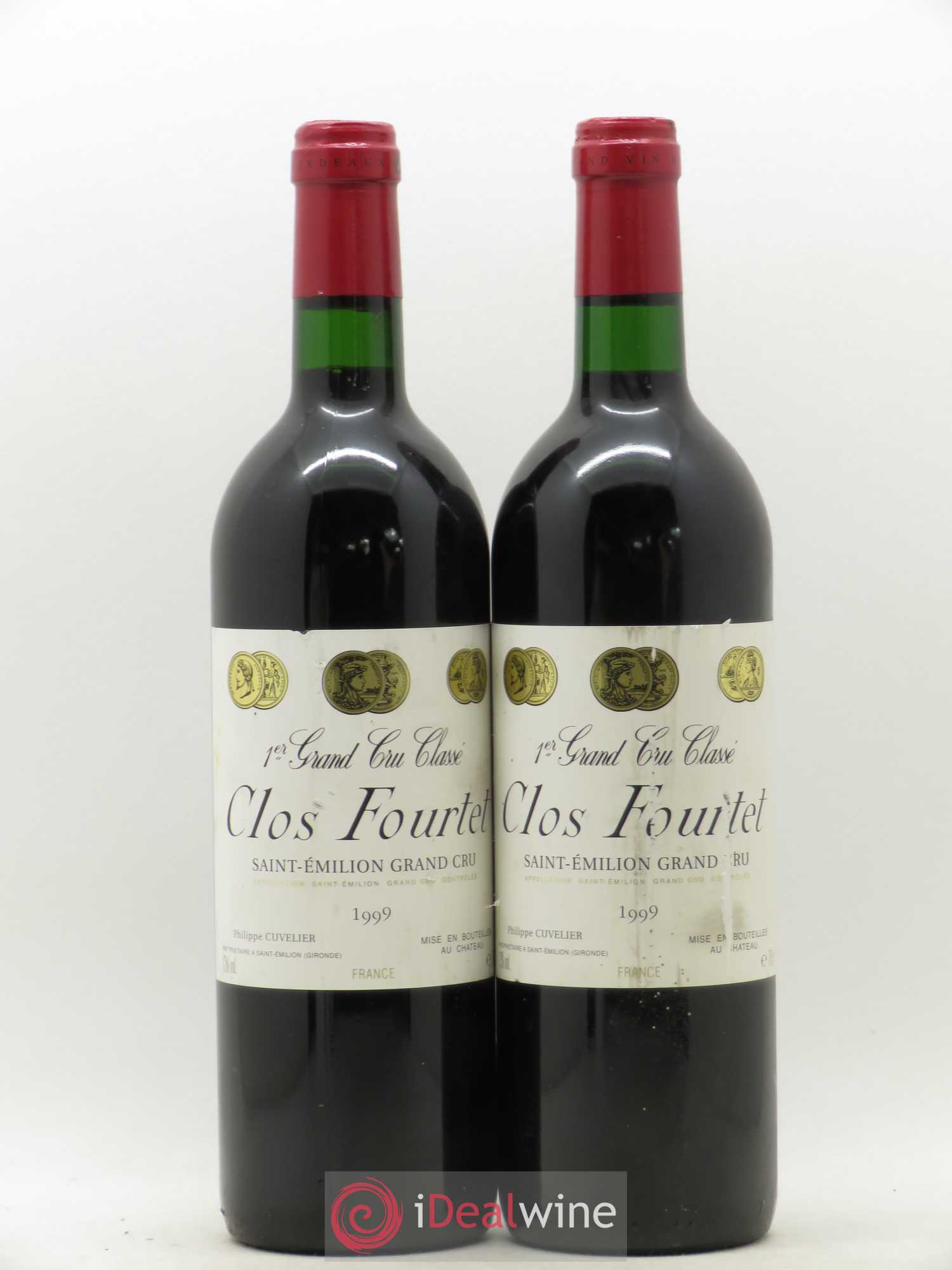 Clos Fourtet 1er Grand Cru Classé B 1999 - Lot de 2 bouteilles - 0