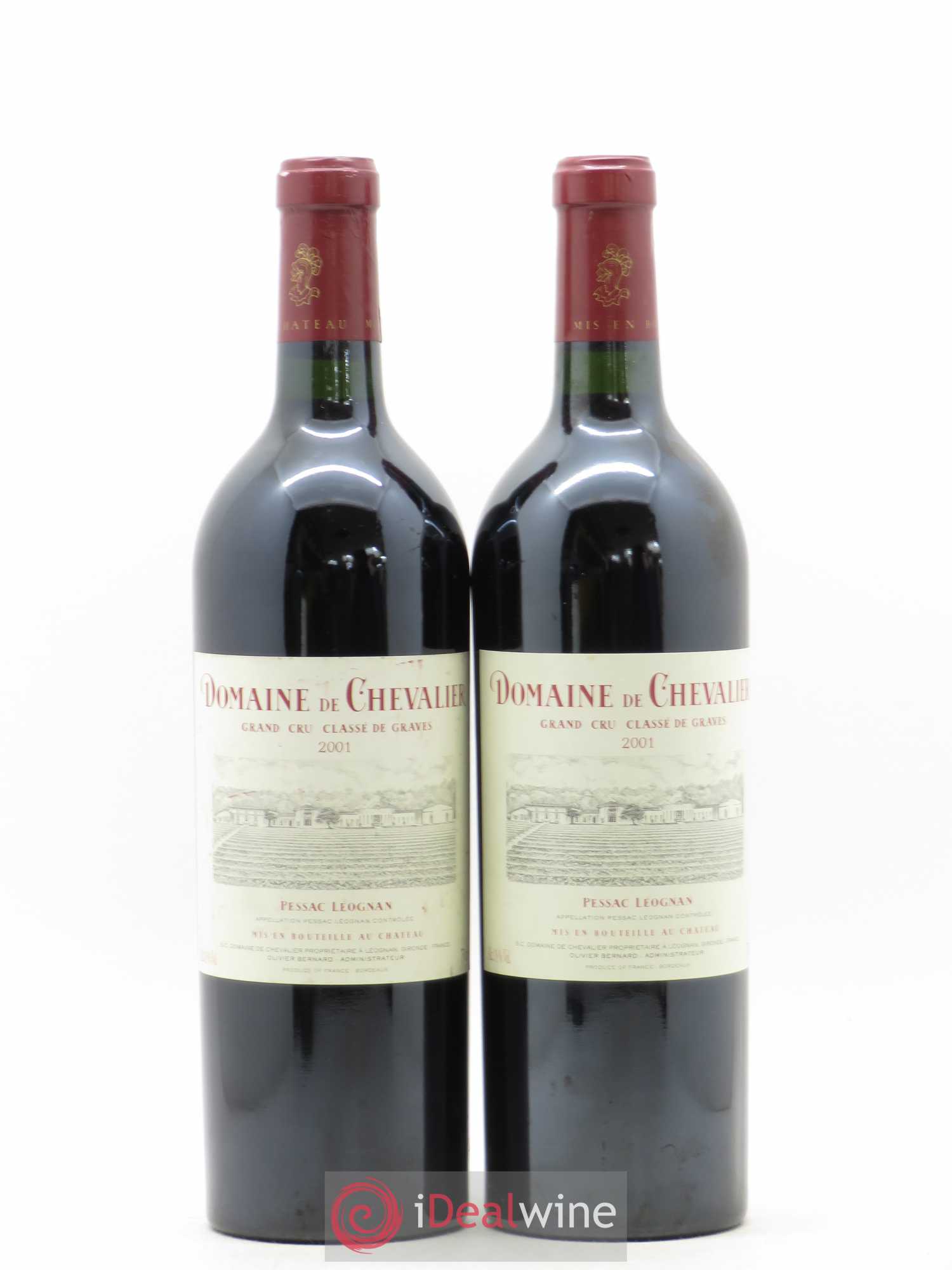 Domaine de Chevalier Cru Classé de Graves 2001 - Lot de 2 bouteilles - 0