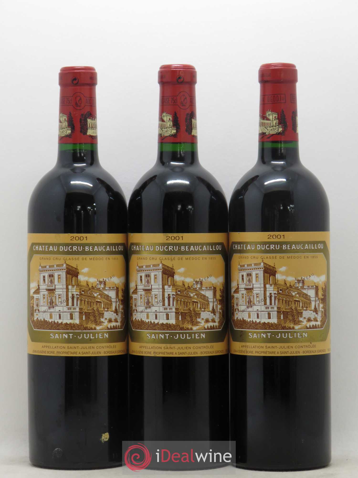 Château Ducru Beaucaillou 2ème Grand Cru Classé 2001 - Lot de 3 bouteilles - 0