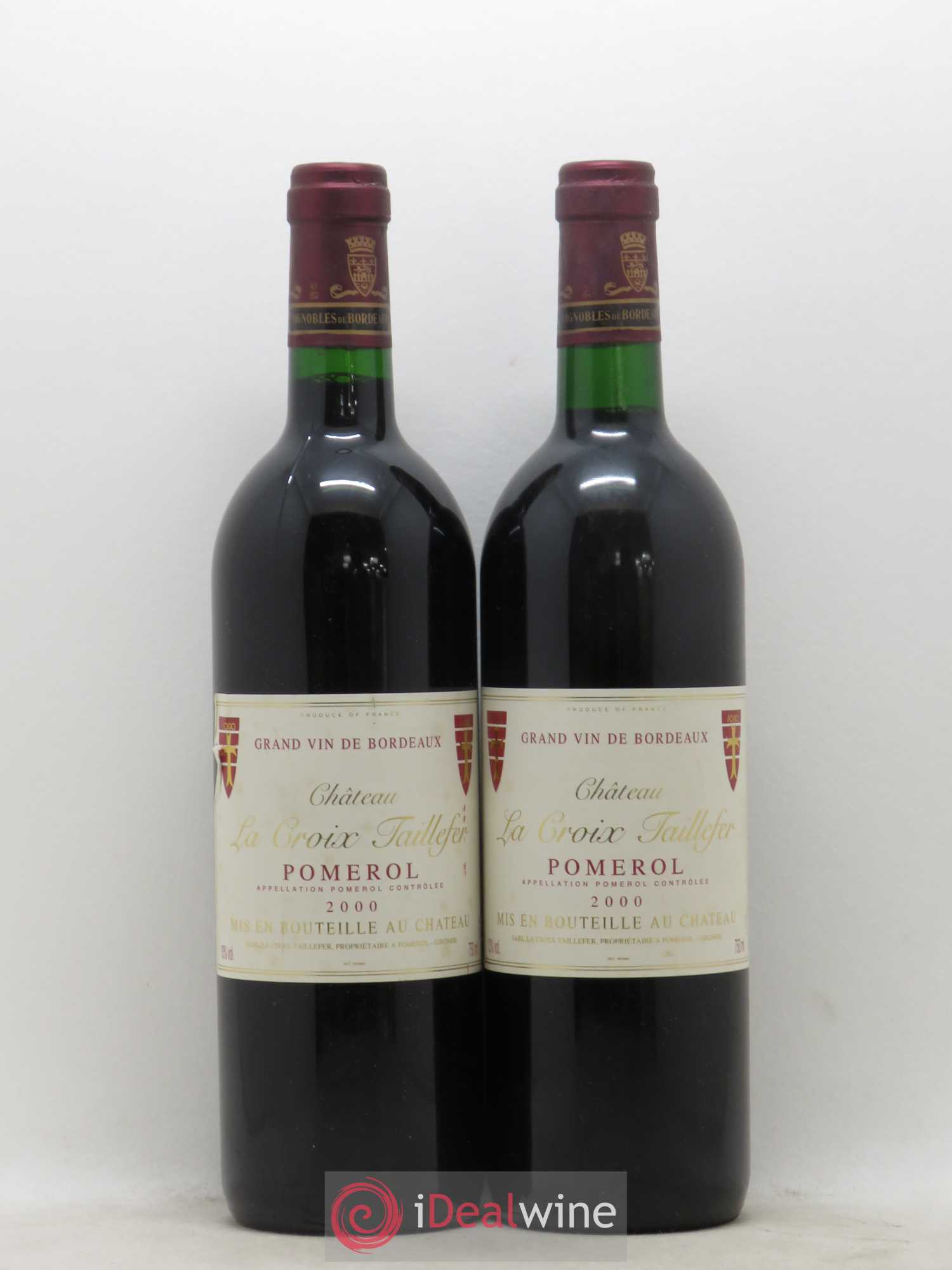 Château la Croix Taillefer 2000 - Lot de 2 bouteilles - 0