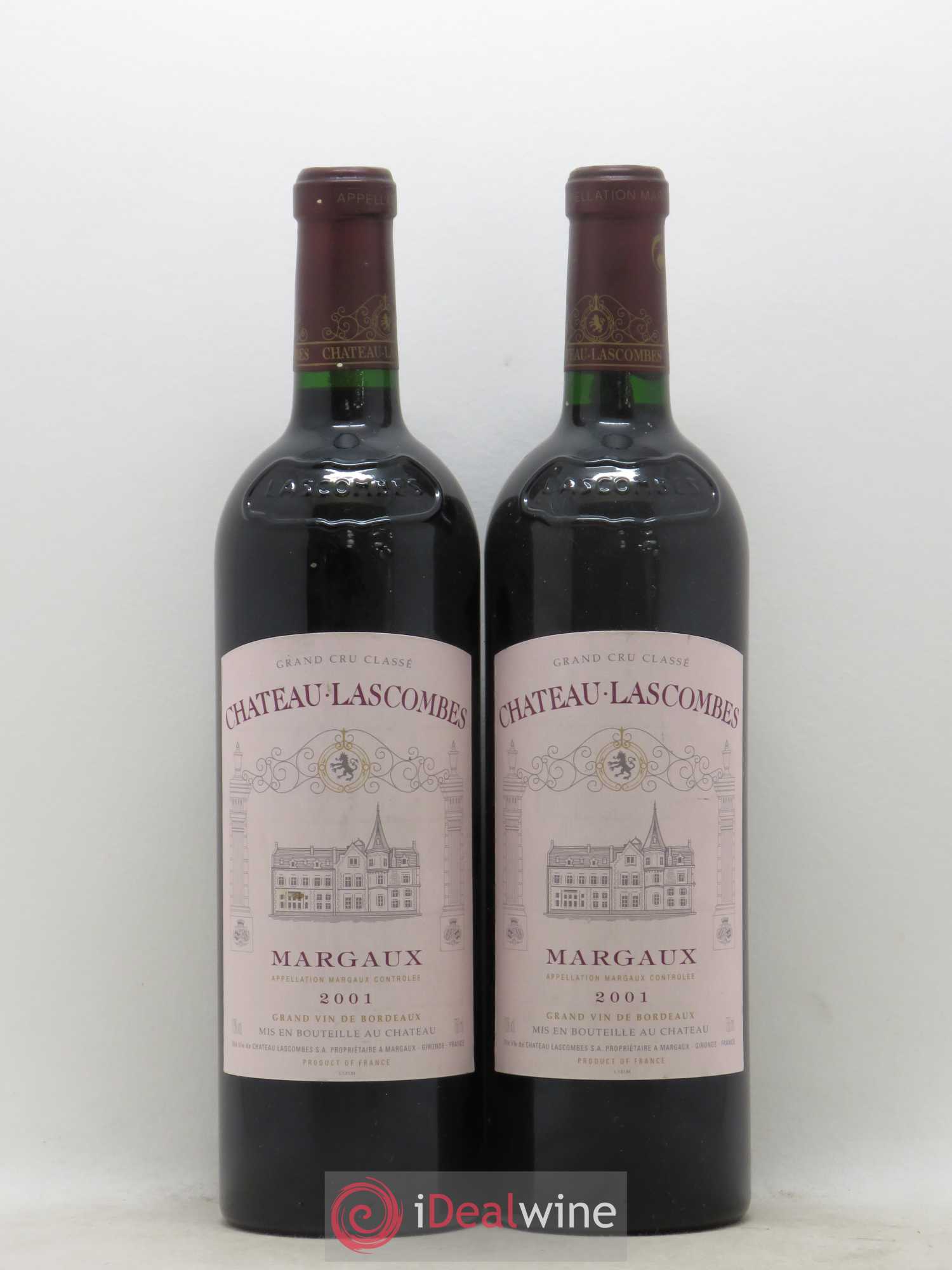 Château Lascombes 2ème Grand Cru Classé 2001 - Lot de 2 bouteilles - 0