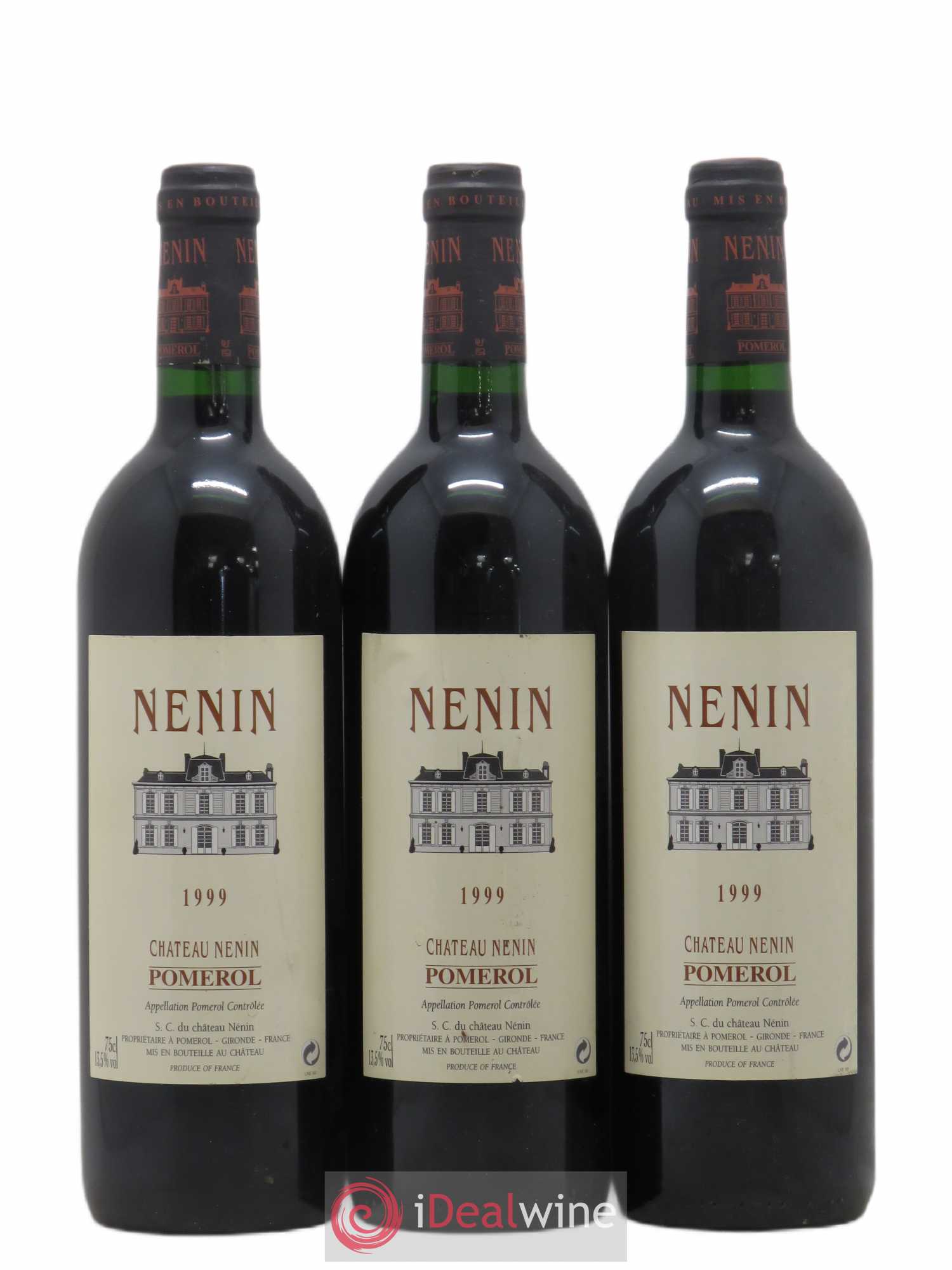 Château Nenin 1999 - Lot de 3 bouteilles - 0