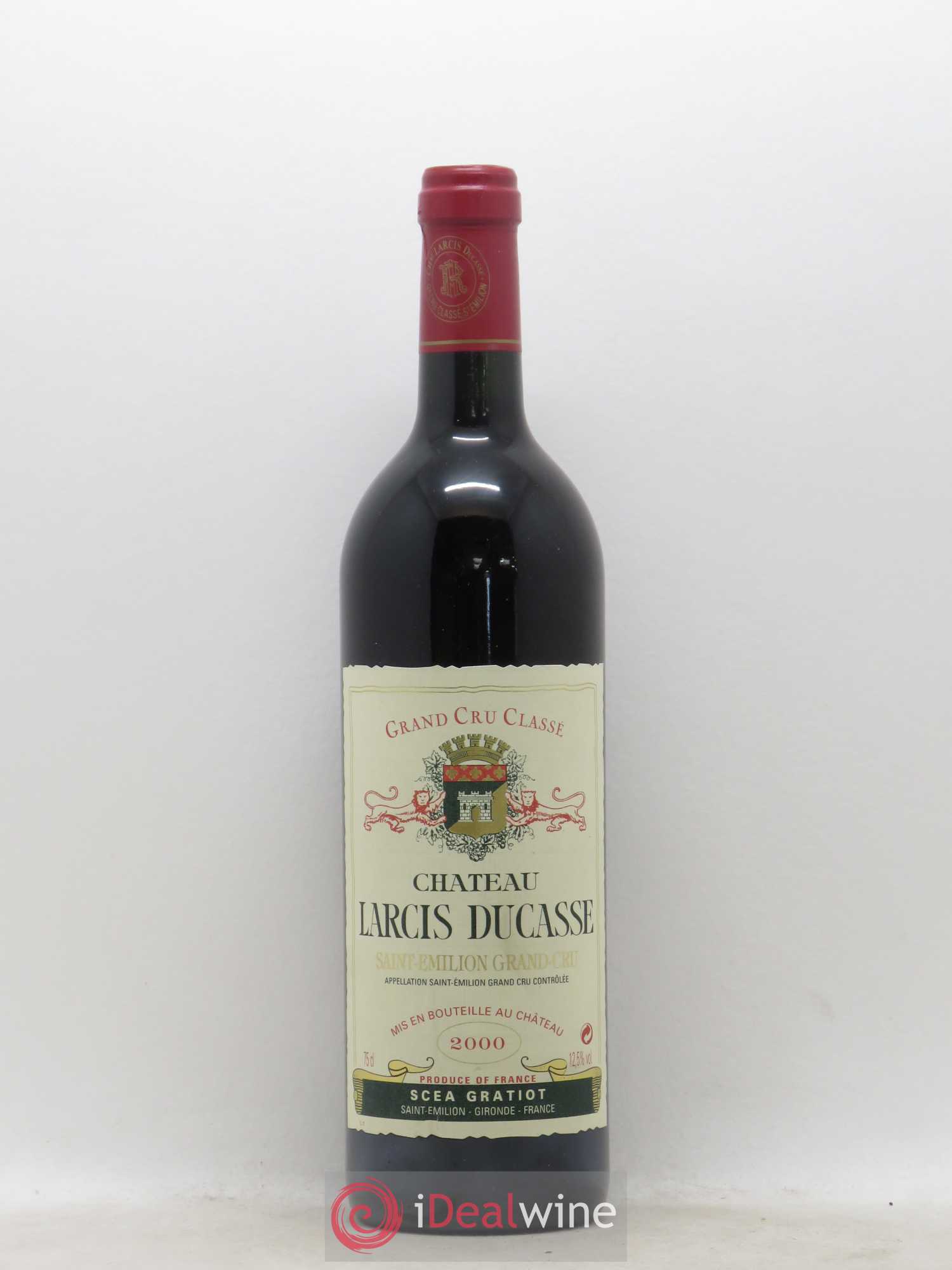 Château Larcis Ducasse 1er Grand Cru Classé B 2000 - Lot de 1 bouteille - 0