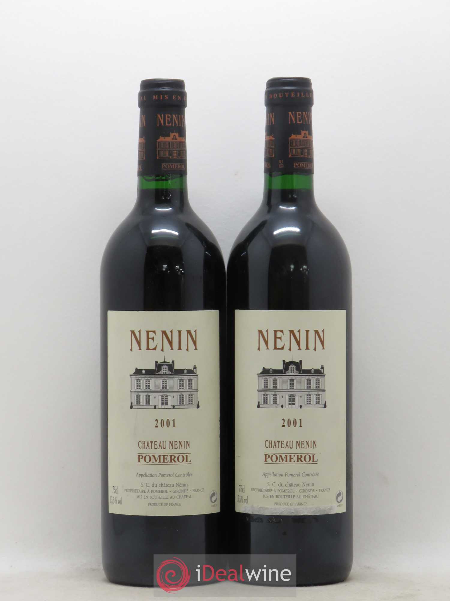 Château Nenin 2001 - Lot de 2 bouteilles - 0