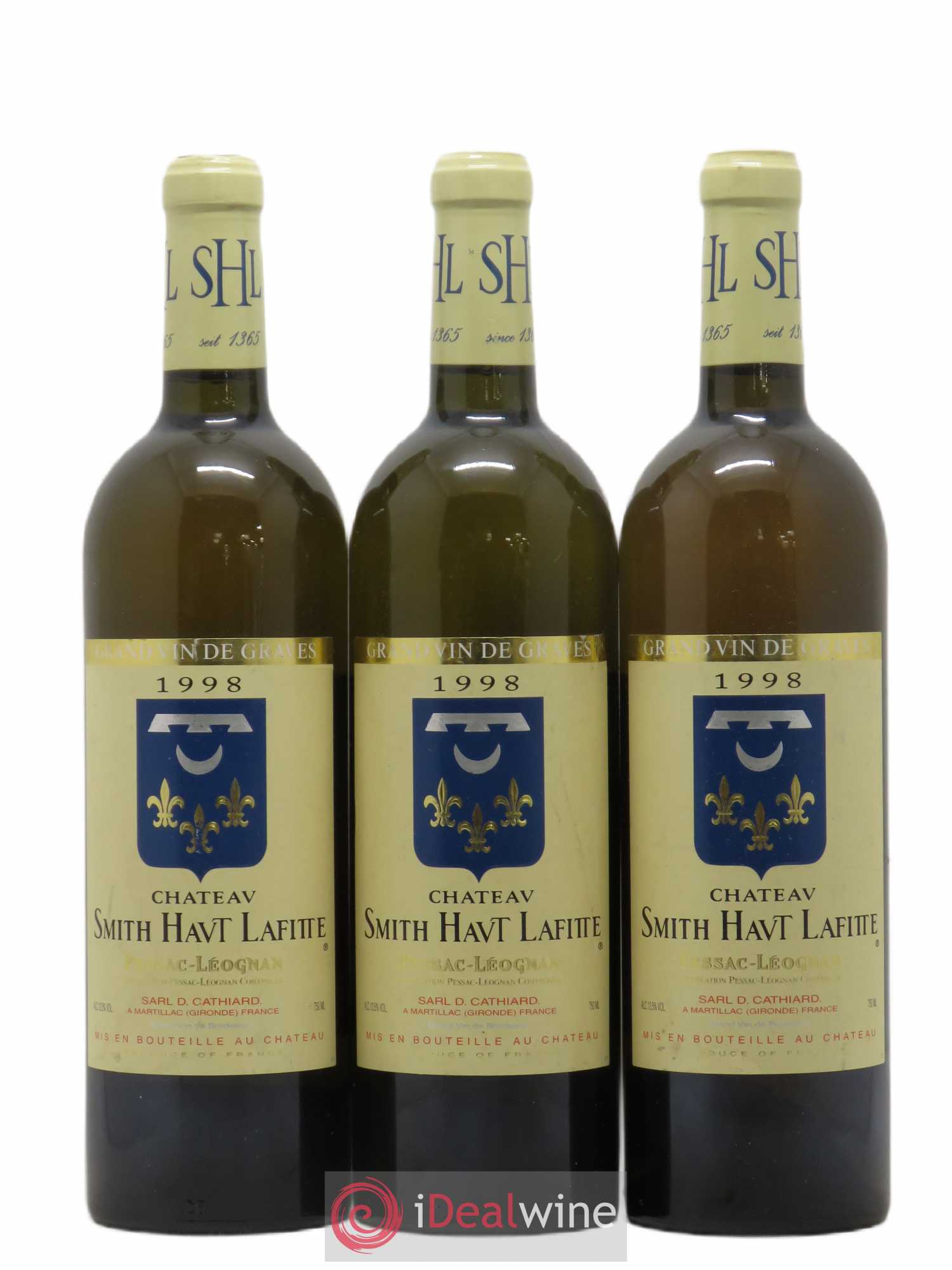 Château Smith Haut Lafitte 1998 - Lot de 3 bouteilles - 0