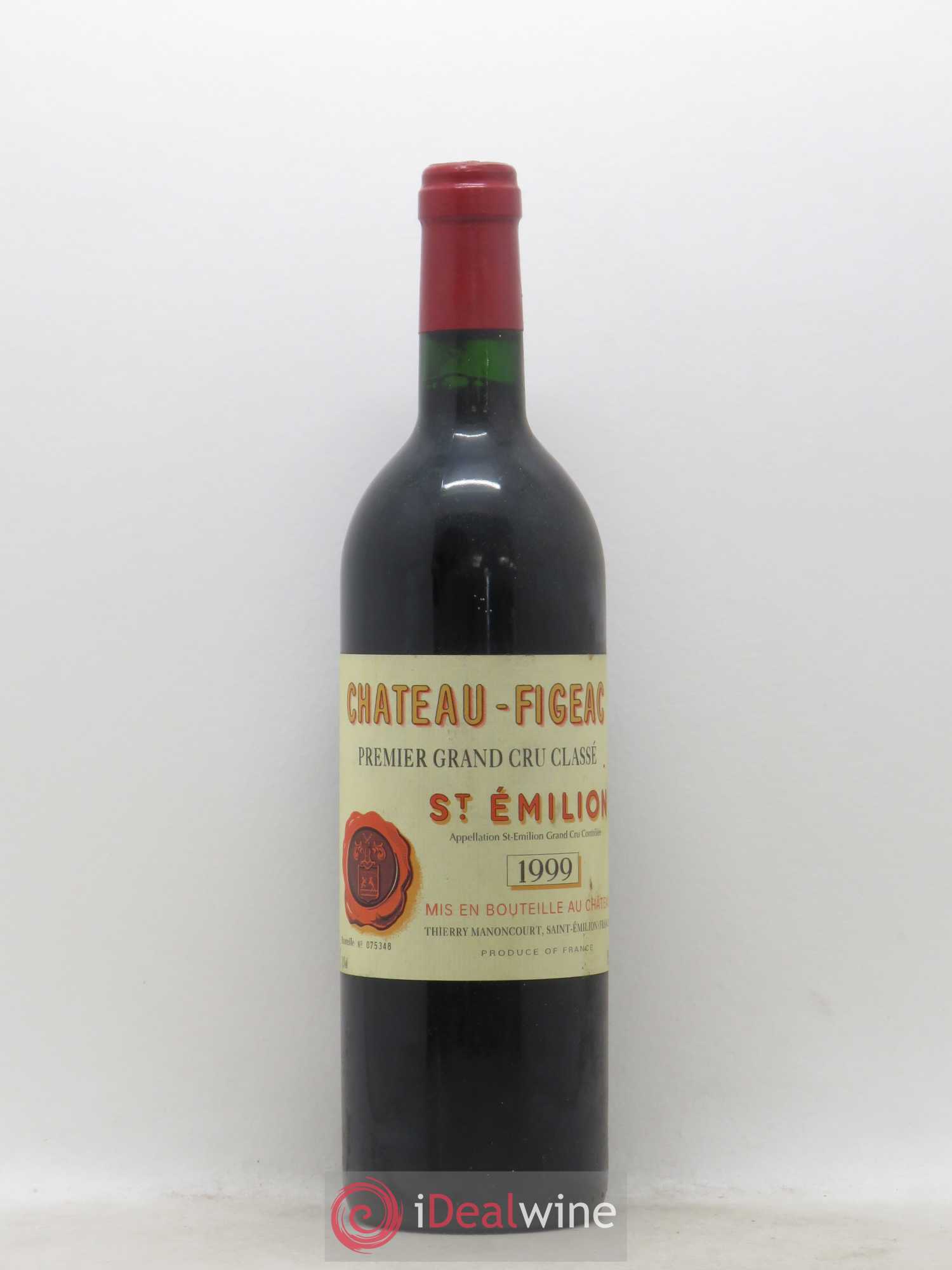 Château Figeac 1er Grand Cru Classé A 1999 - Lot de 1 bouteille - 0