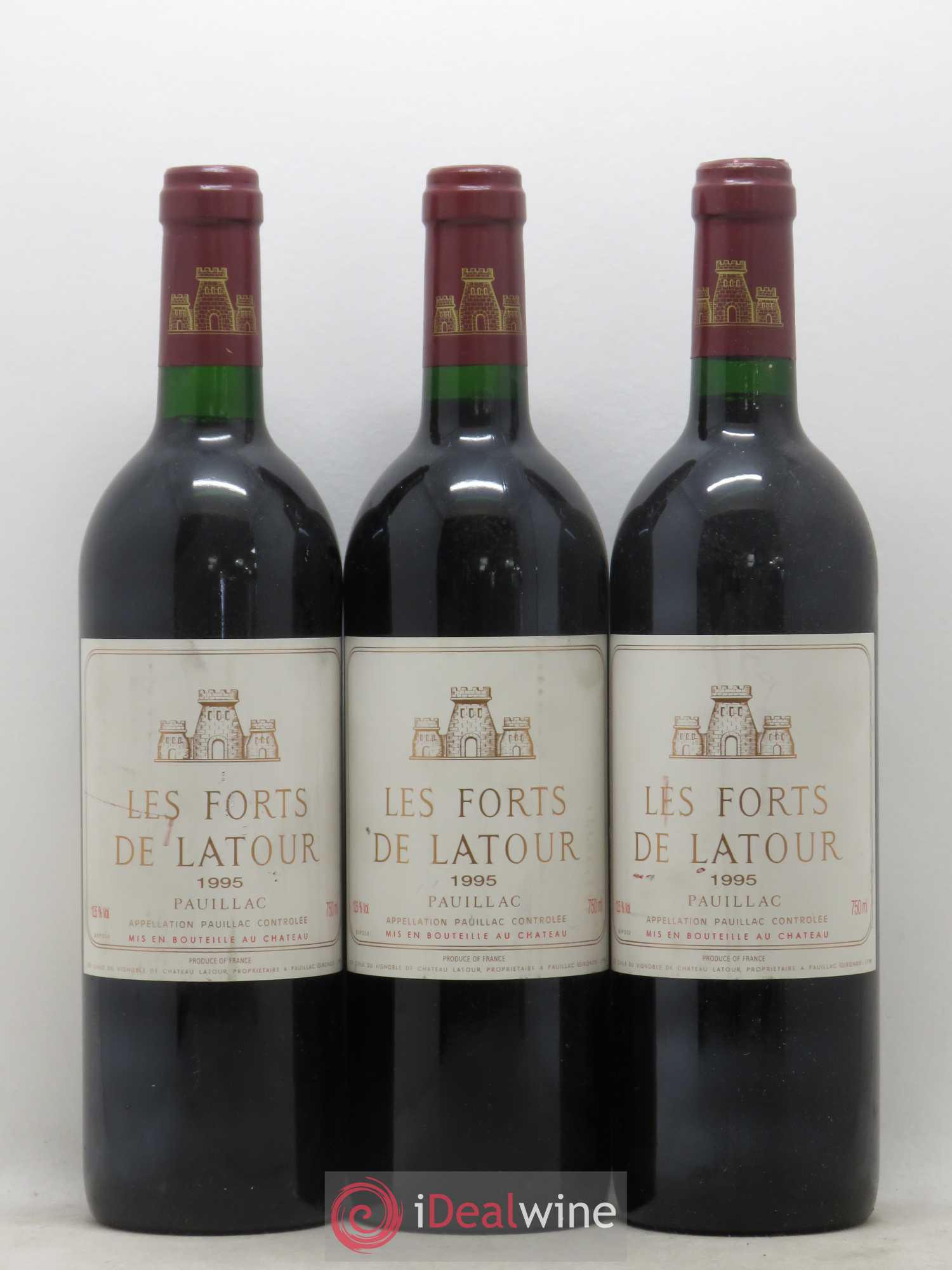 Les Forts de Latour Second Vin 1995 - Lot de 3 bouteilles - 0