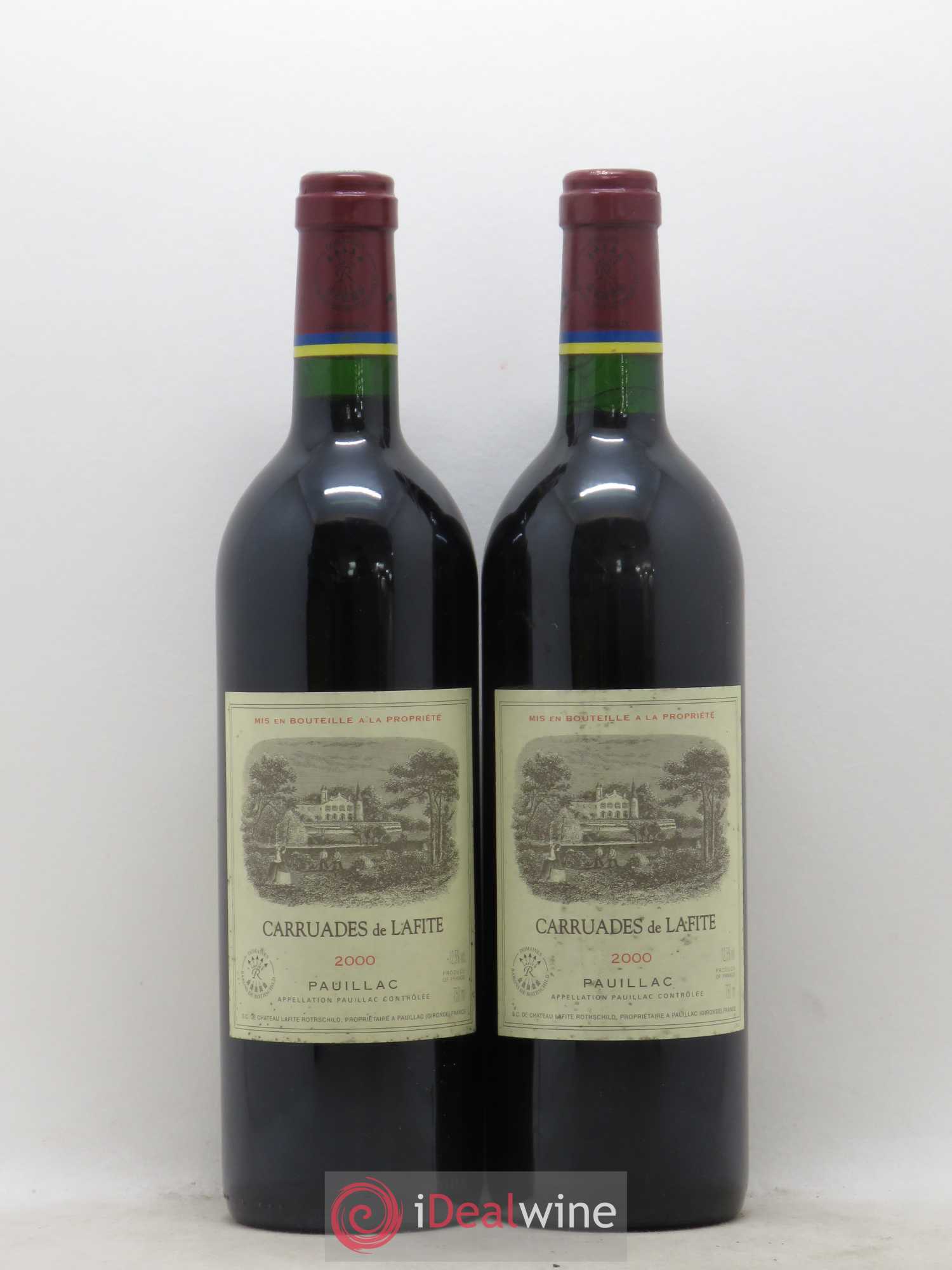Carruades de Lafite Rothschild Second Vin 2000 - Lot de 2 bouteilles - 0