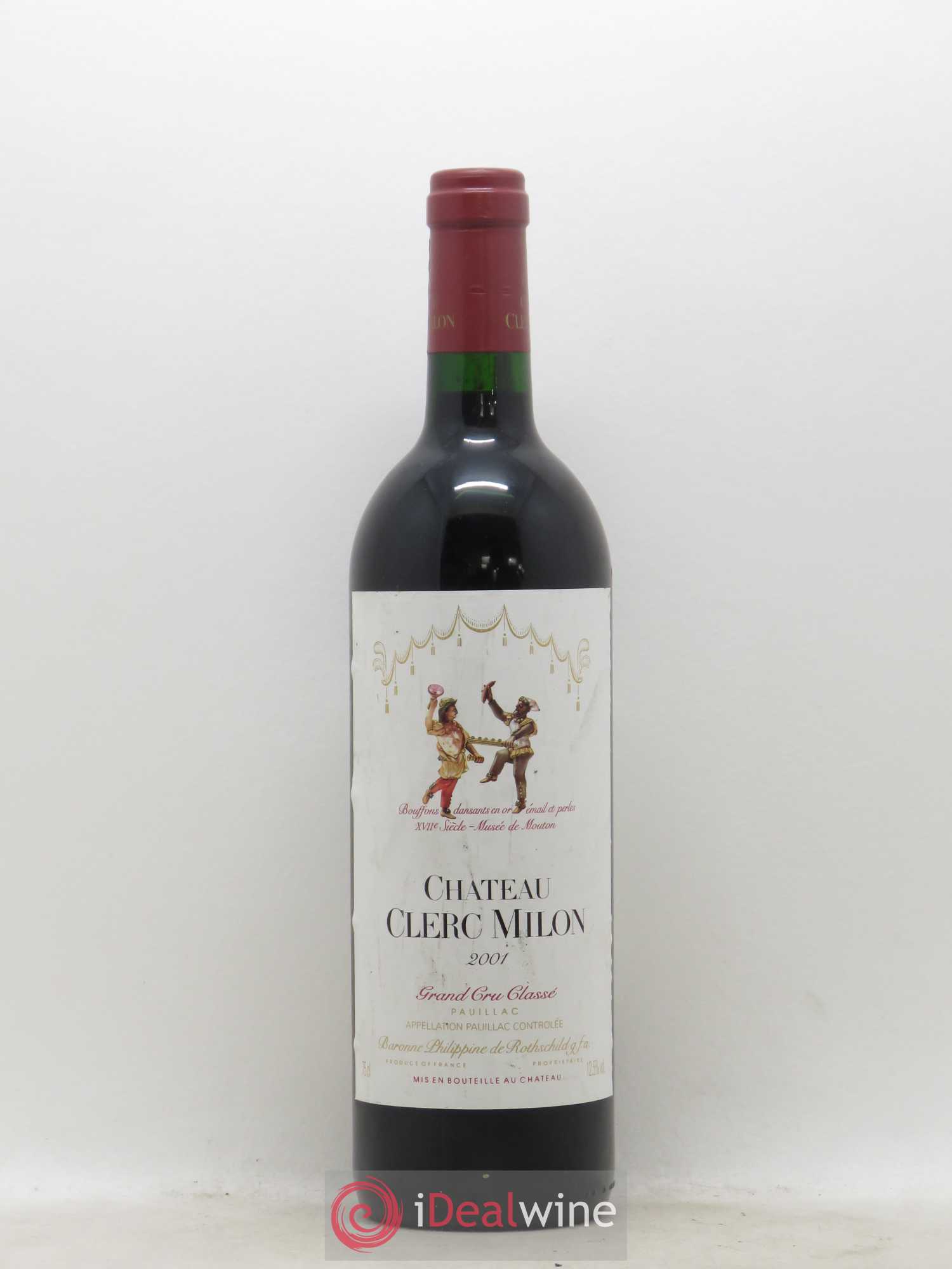 Château Clerc Milon 5ème Grand Cru Classé 2001 - Lot de 1 bouteille - 0