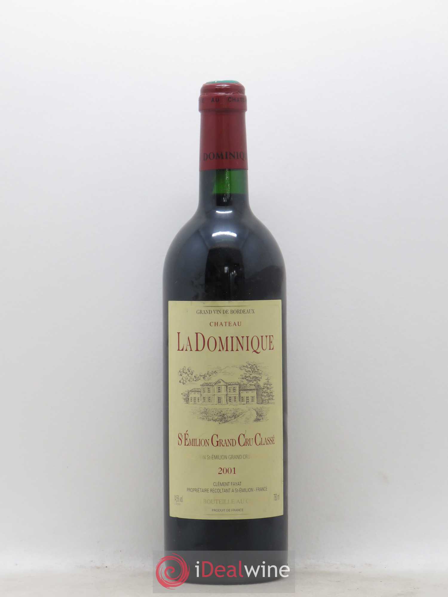 Château la Dominique Grand Cru Classé 2001 - Lot de 1 bouteille - 0