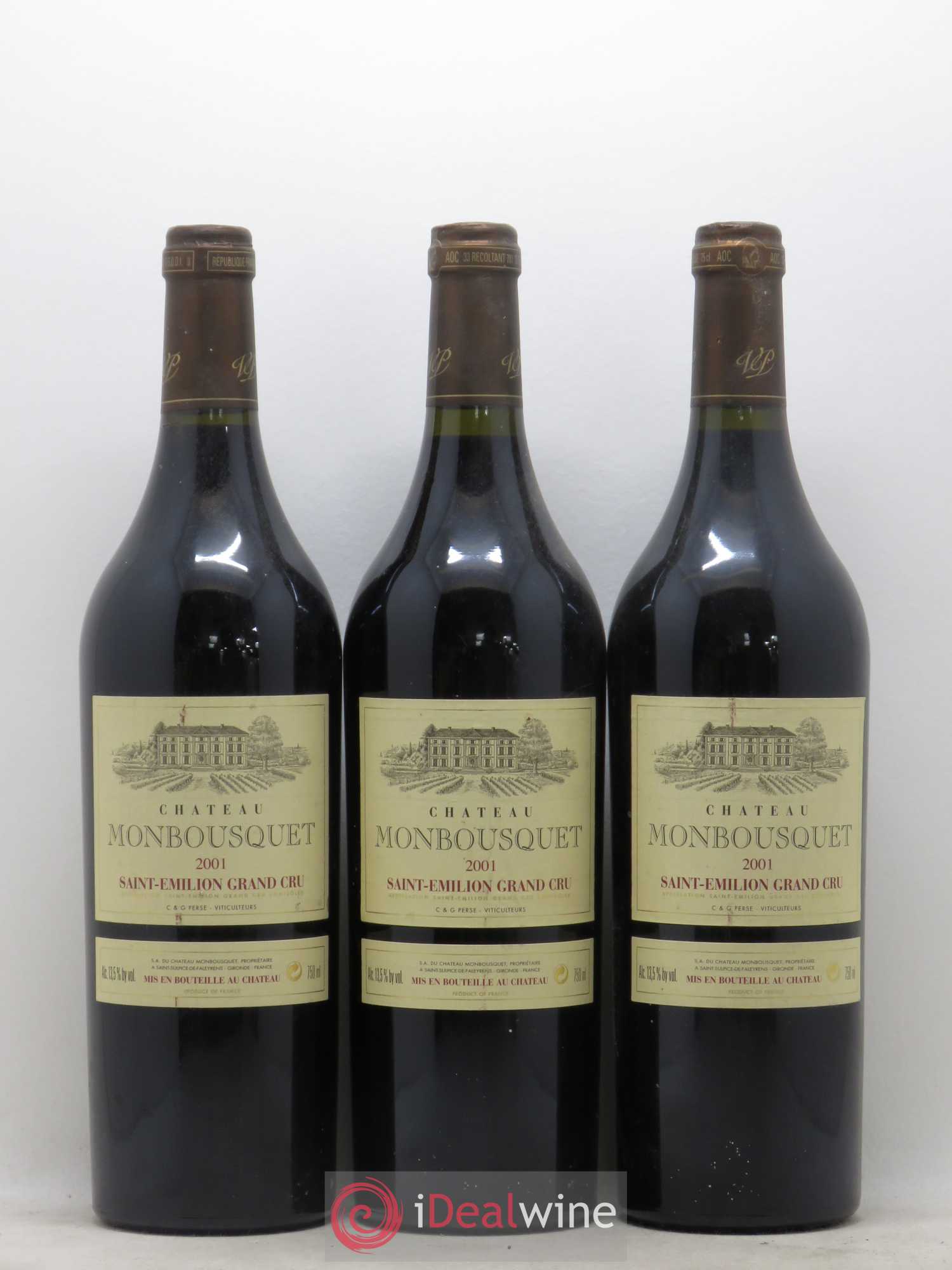 Château Monbousquet Grand Cru Classé 2001 - Lot de 6 bouteilles - 1