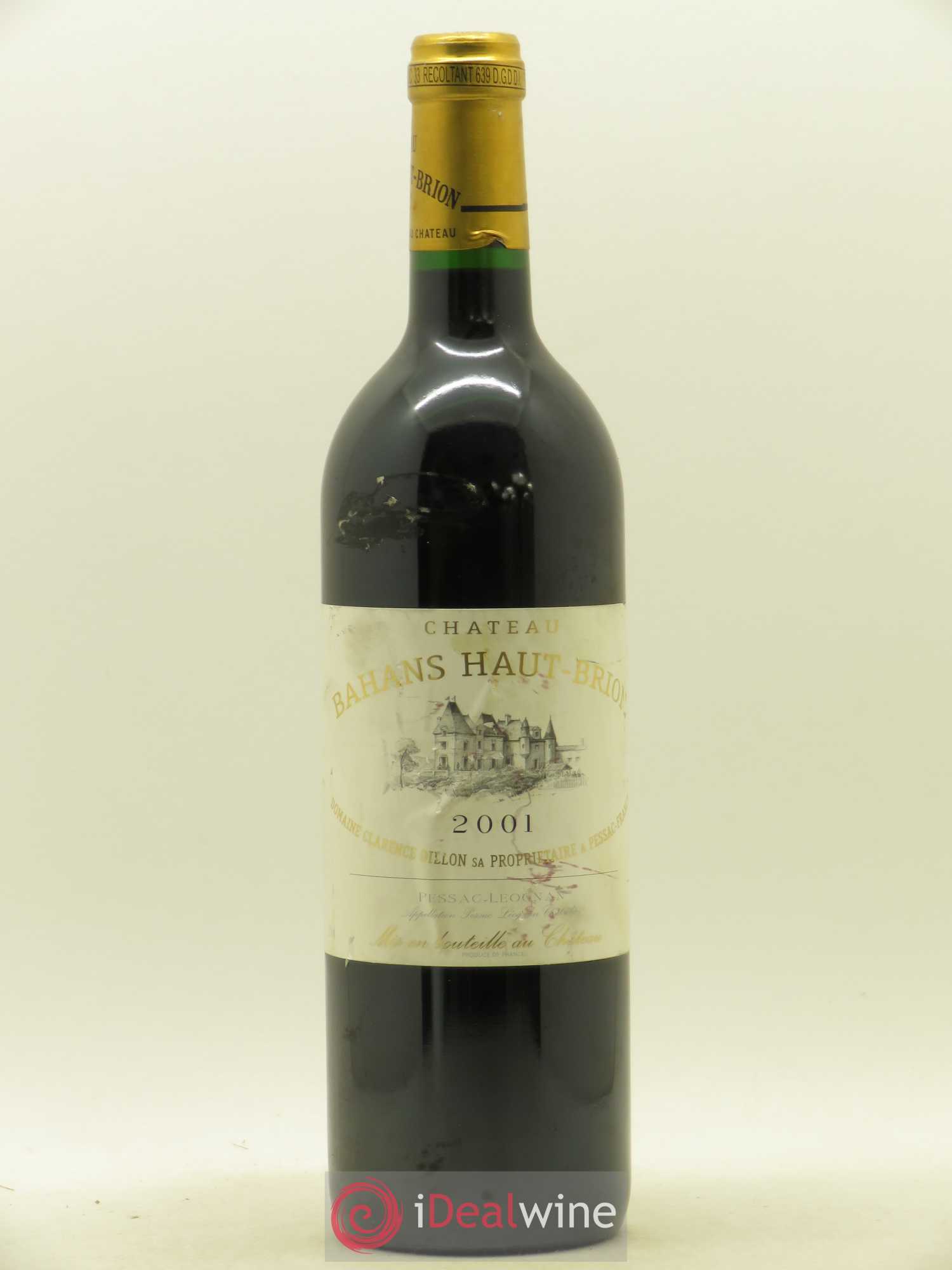 Clarence (Bahans) de Haut-Brion Second Vin 2001 - Lot de 1 bouteille - 0
