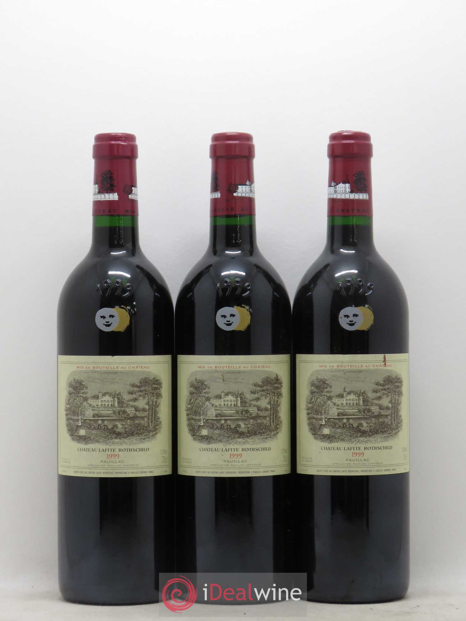 Château Lafite Rothschild 1er Grand Cru Classé 1999 - Lot de 3 bouteilles - 0