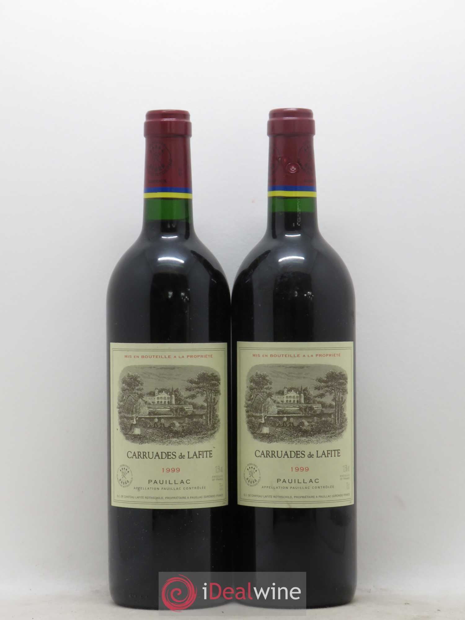 Carruades de Lafite Rothschild Second Vin 1999 - Lot de 2 bouteilles - 0