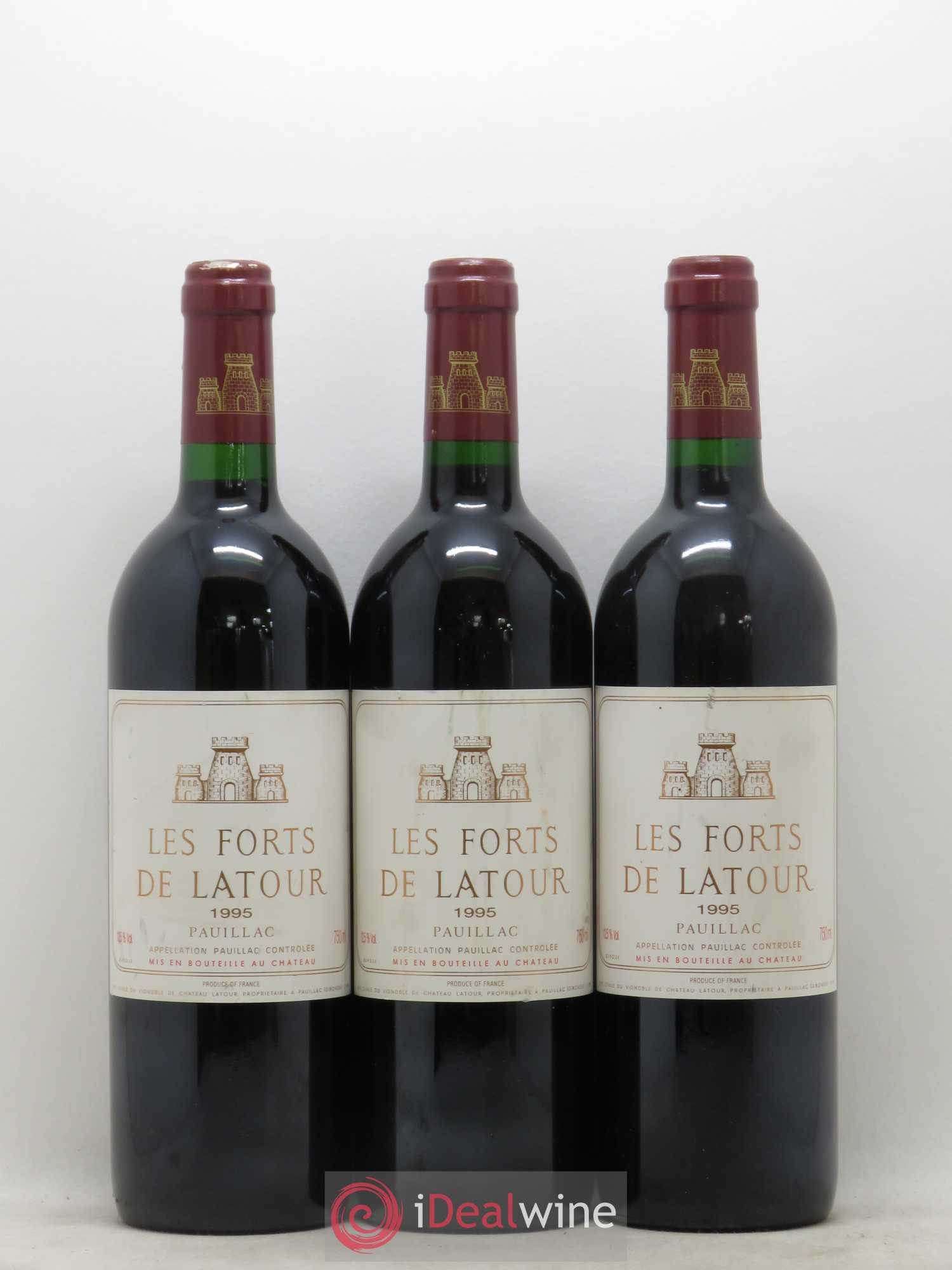 Les Forts de Latour Second Vin 1995 - Lot de 3 bouteilles - 0