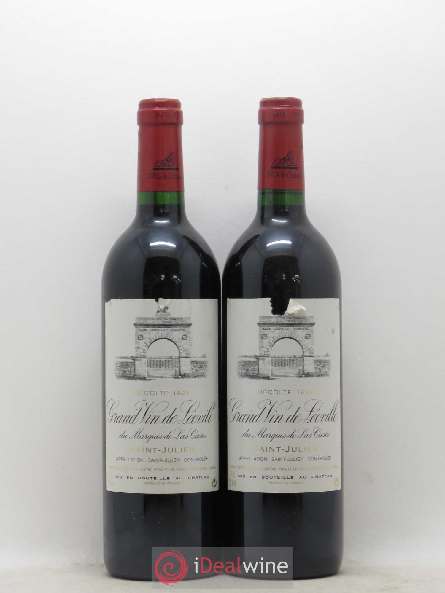 Château Léoville Las Cases 2ème Grand Cru Classé 1999 - Lot de 2 bouteilles - 0